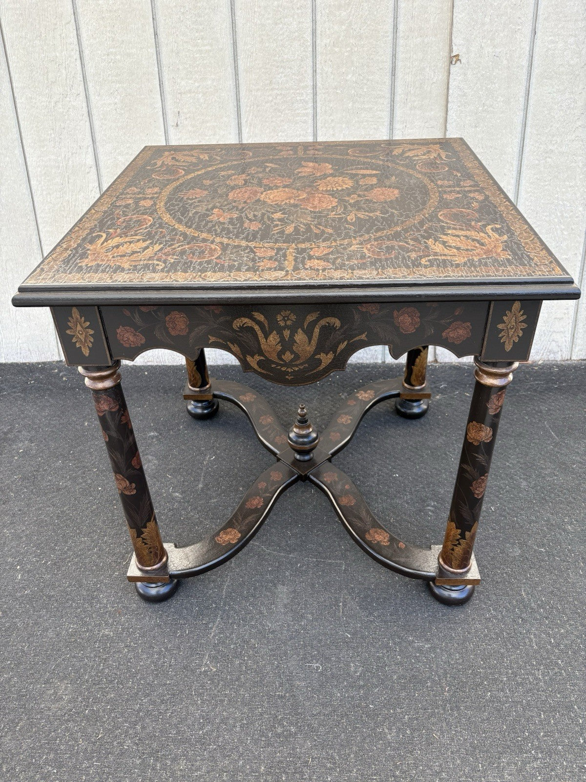 66704 Ebony Decorator Lamp Table Stand