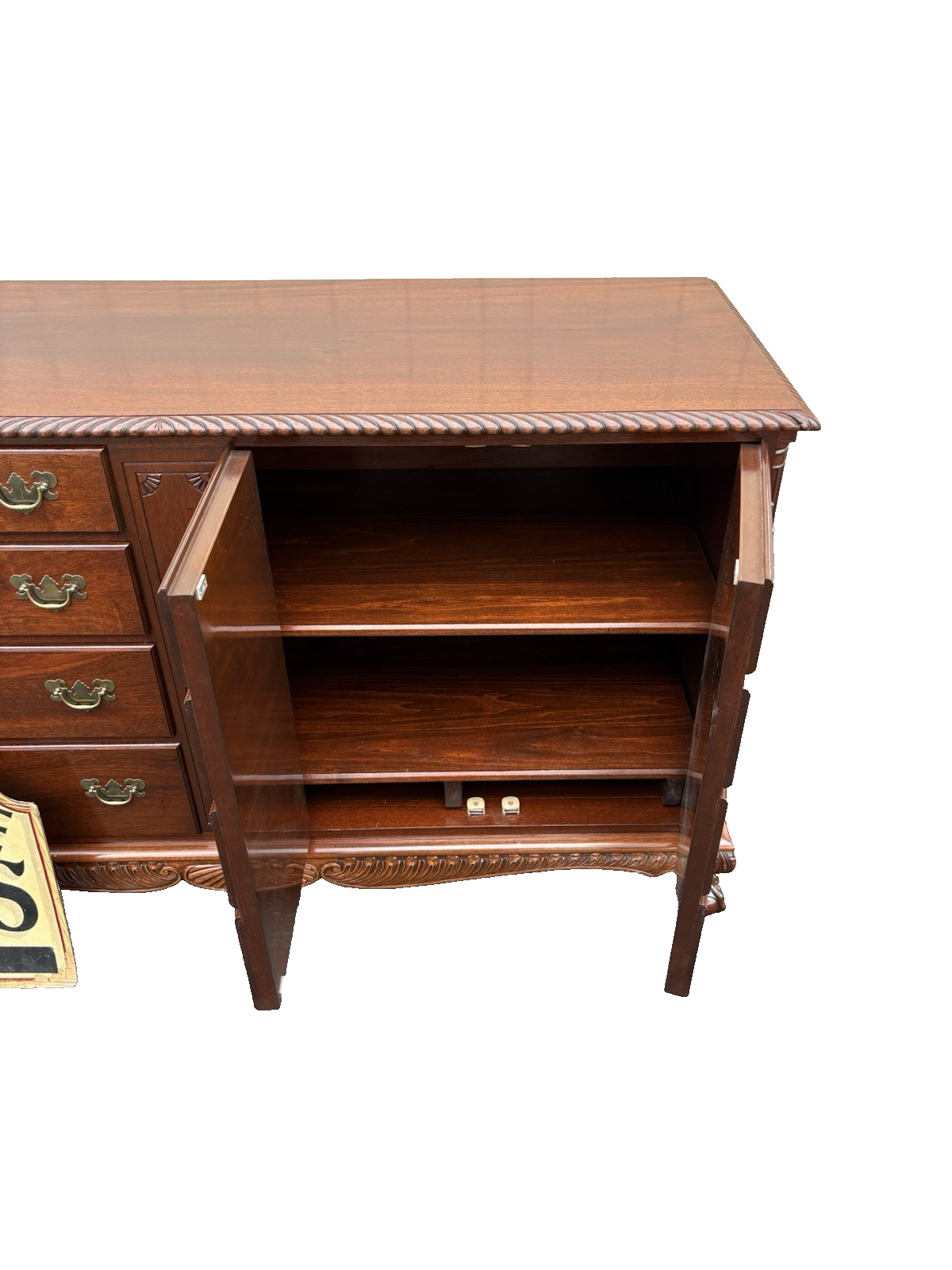 00001 Antique Mahogany Dresser Cabinet Chest