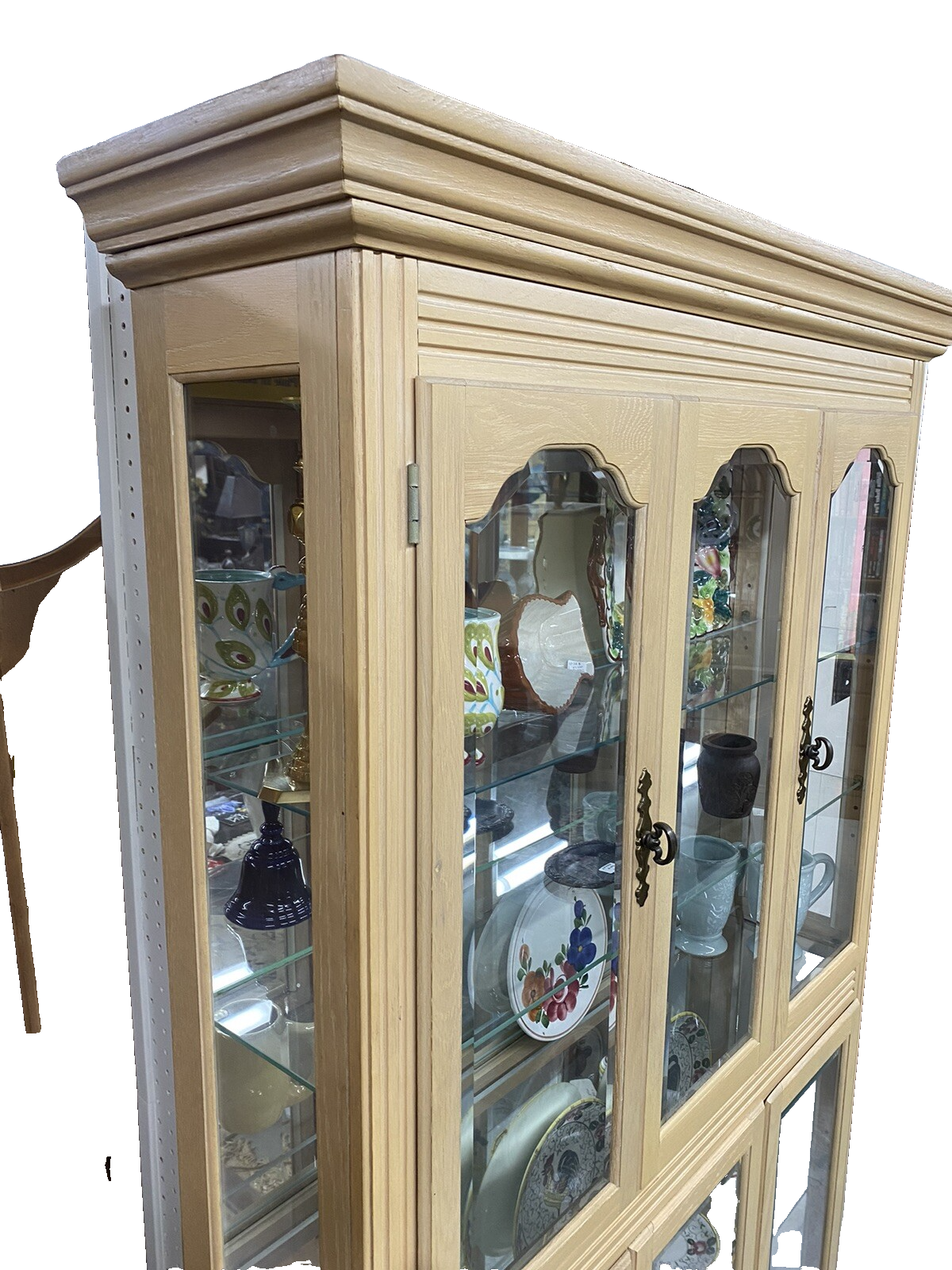 57044 PULASKI CURIO CHINA CABINET FACTORY Finish