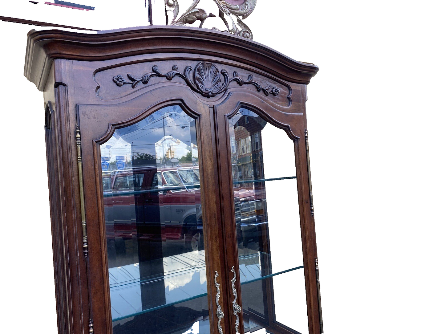 64784 Super Quality Lighted Curio China Cabinet
