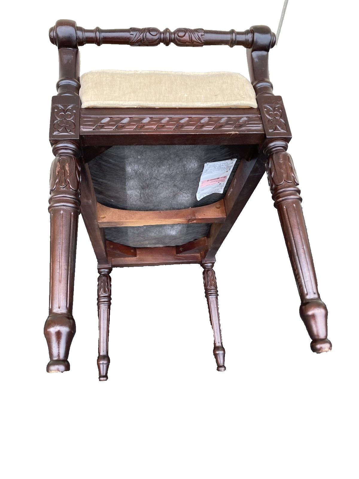 66460 Mahogany SAM MOORE Vanity Bench Ottoman Stool Window Bench