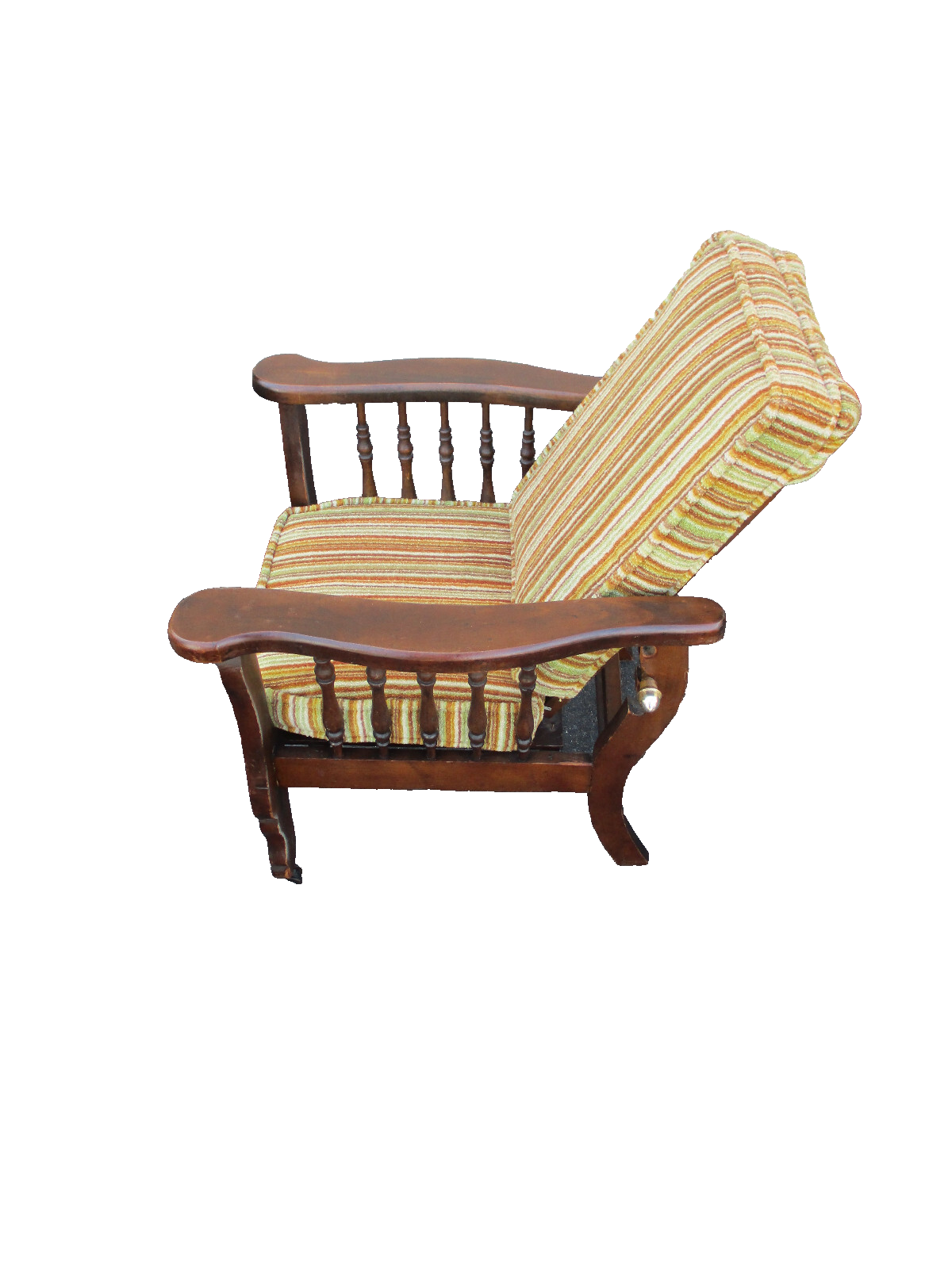 64294  RARE Childs Mahogany Antique Morris Chair Salesman Sample