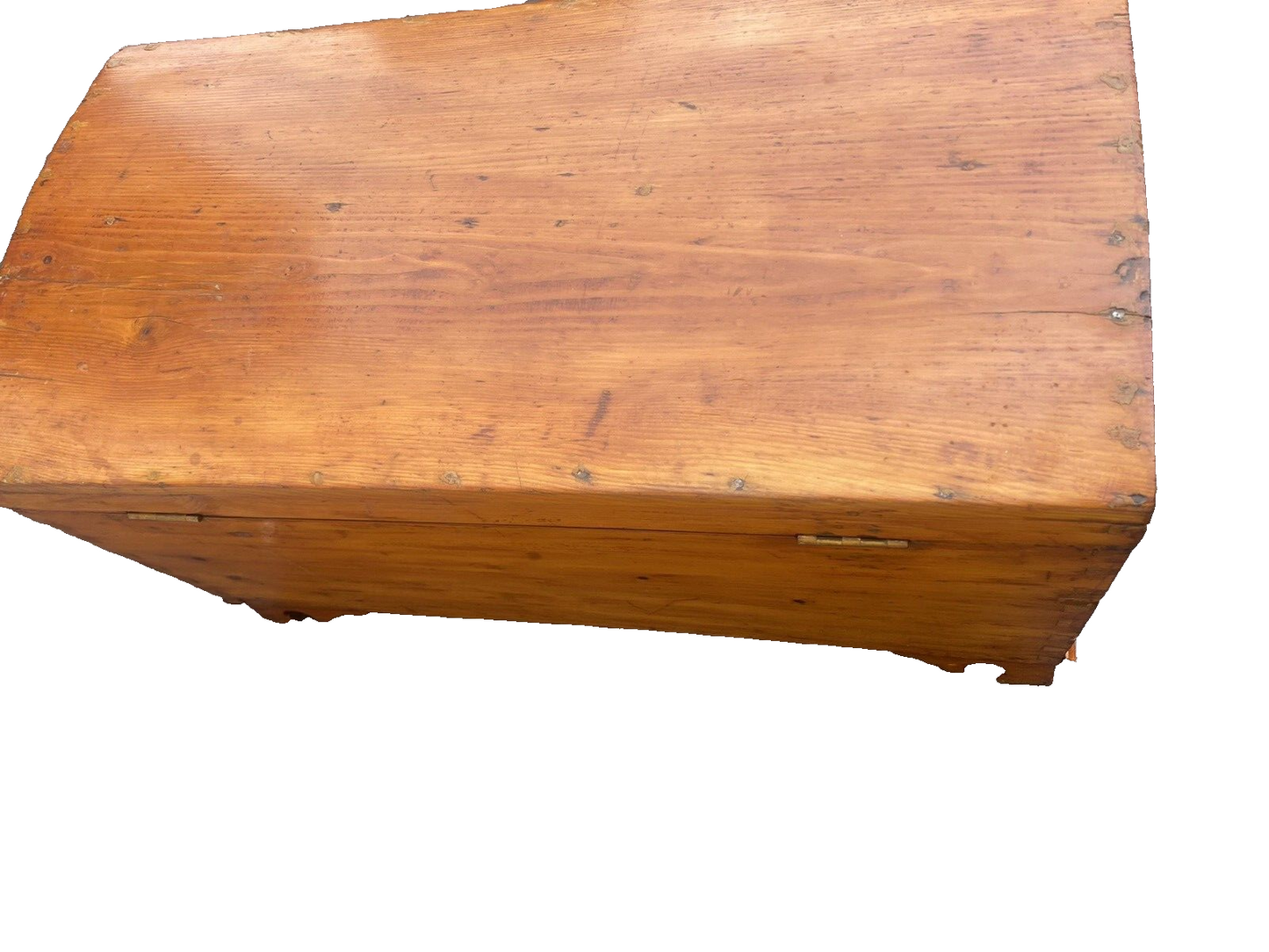 65436 Antique Primitive Blanket Storage Chest