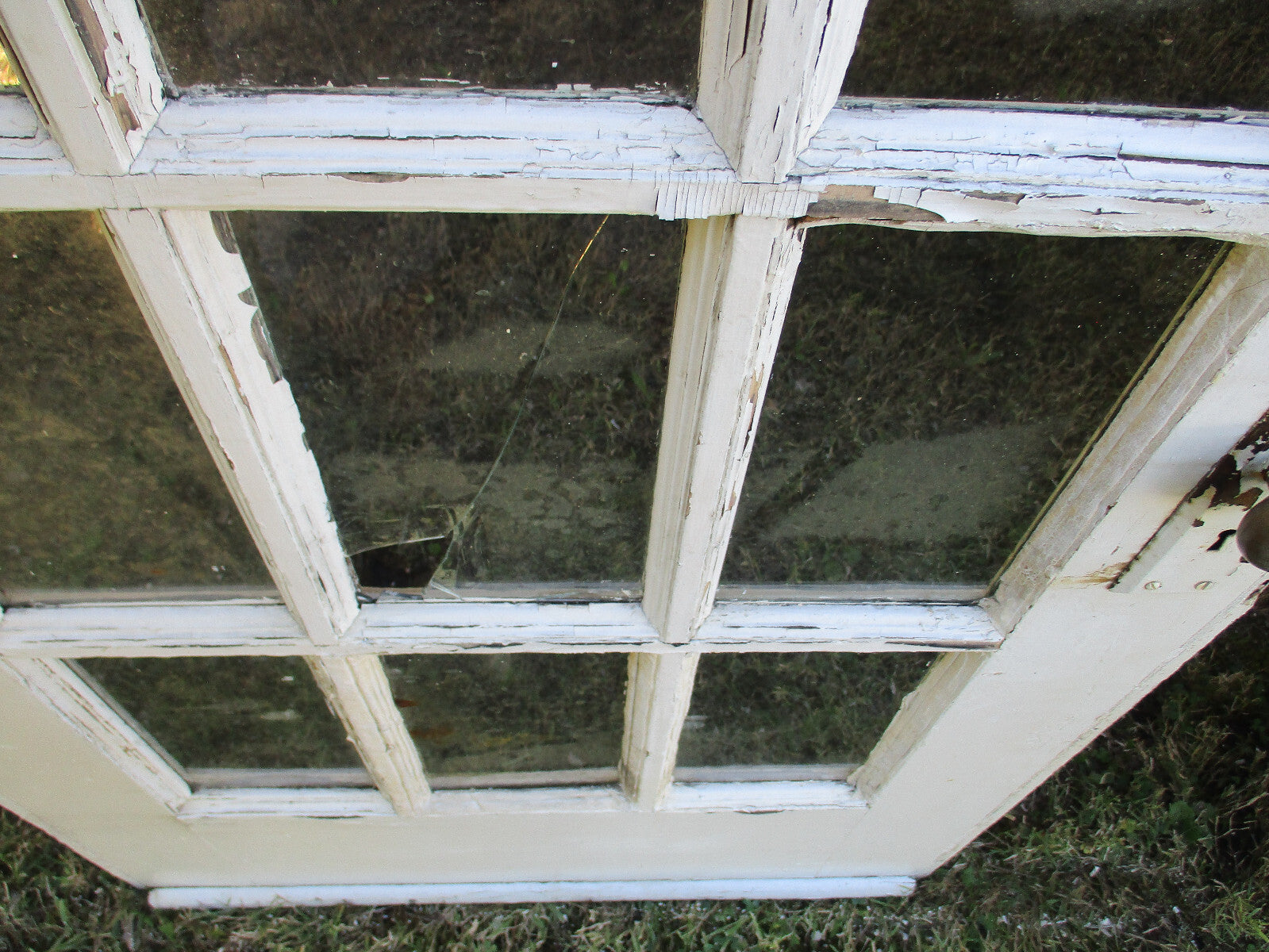 Door 02:     Antique Victorian Solid Wood Door  32 1/4" W  x 80"H