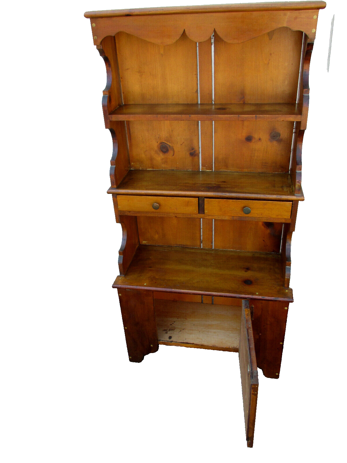 62992 Country Primitive Cubboard Cabinet Curio Bookcase Miniature Saleman Sample