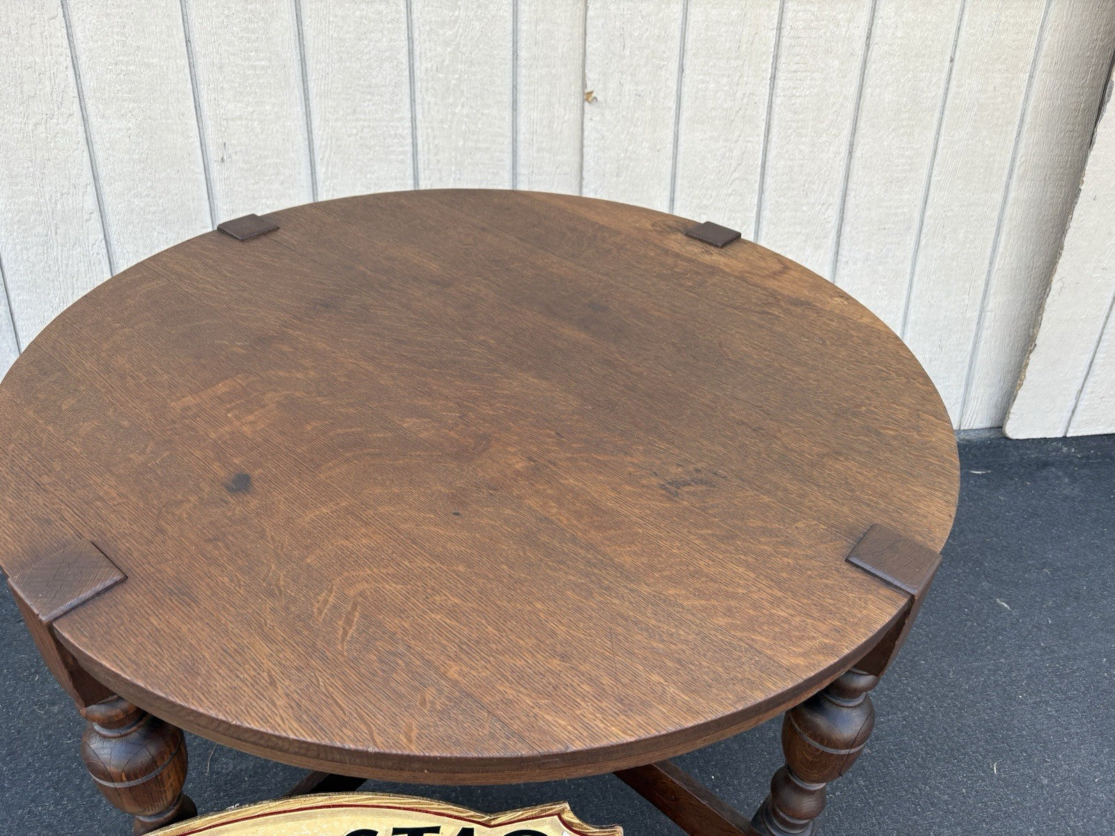 66884 QUAINT Stickley Round Dining Table Foyer Stand