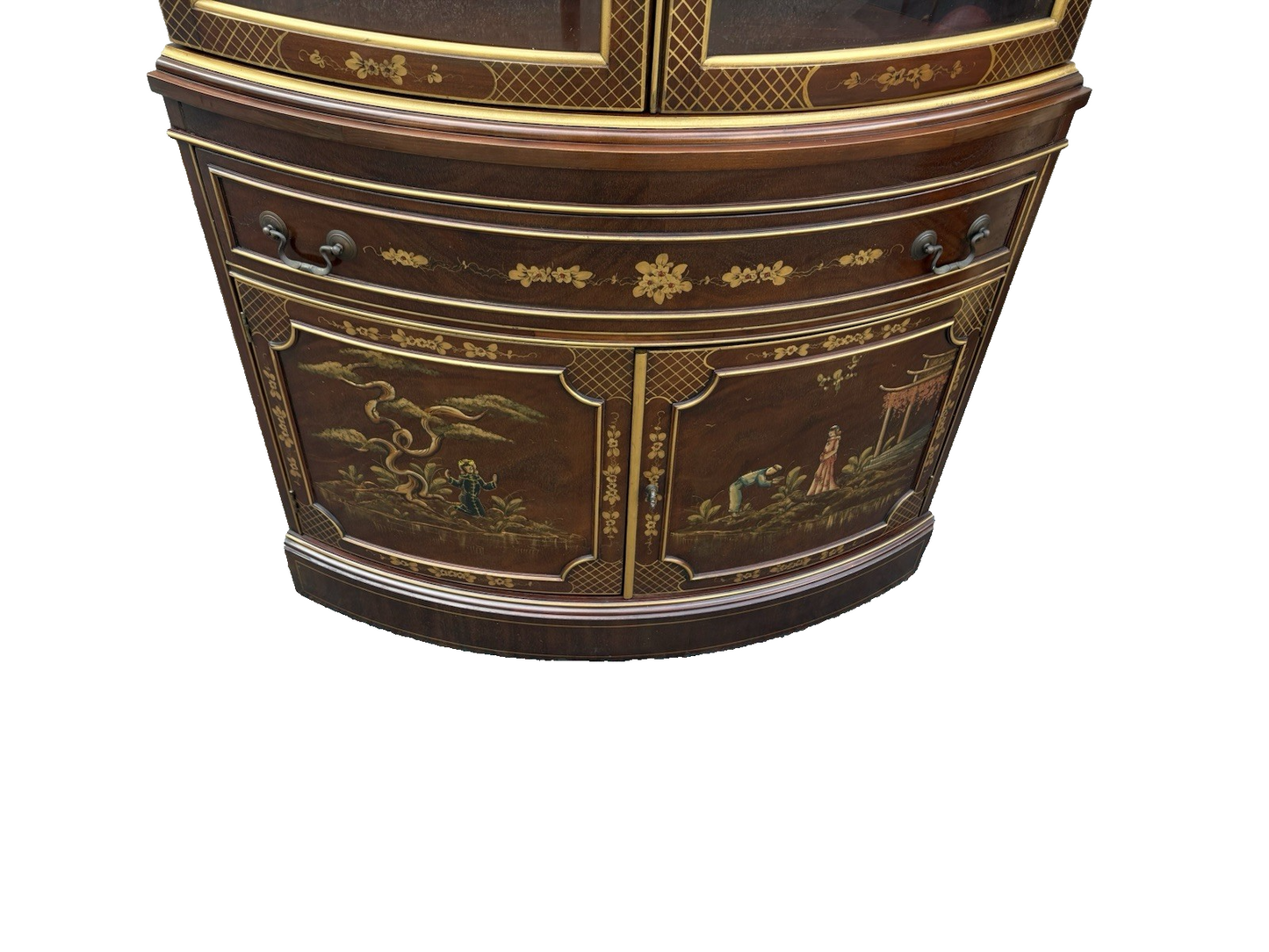 66946 Drexel Oriental Corner China Cabinet Curio