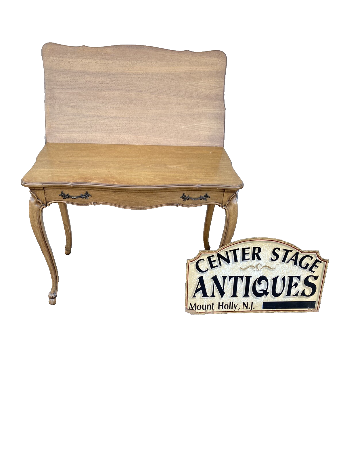 66283  French Country Leather Top Game Table Dining Table