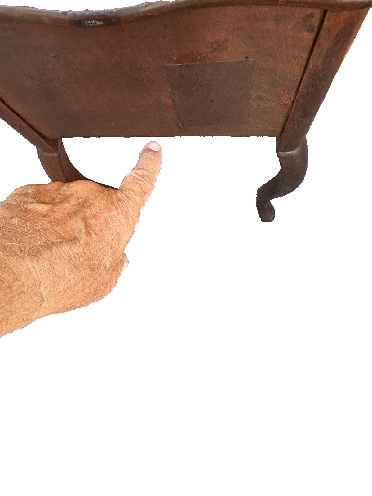 66964 Antique Empire Mahogany Nightstand End Table Stand