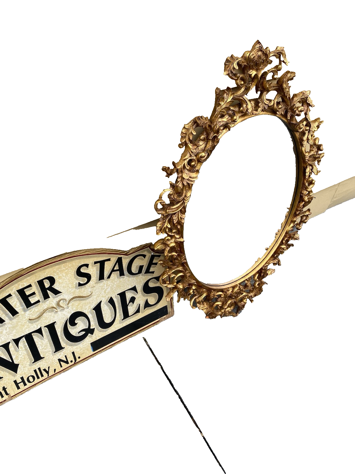 66437 Gold Beveled Decorator Mirror