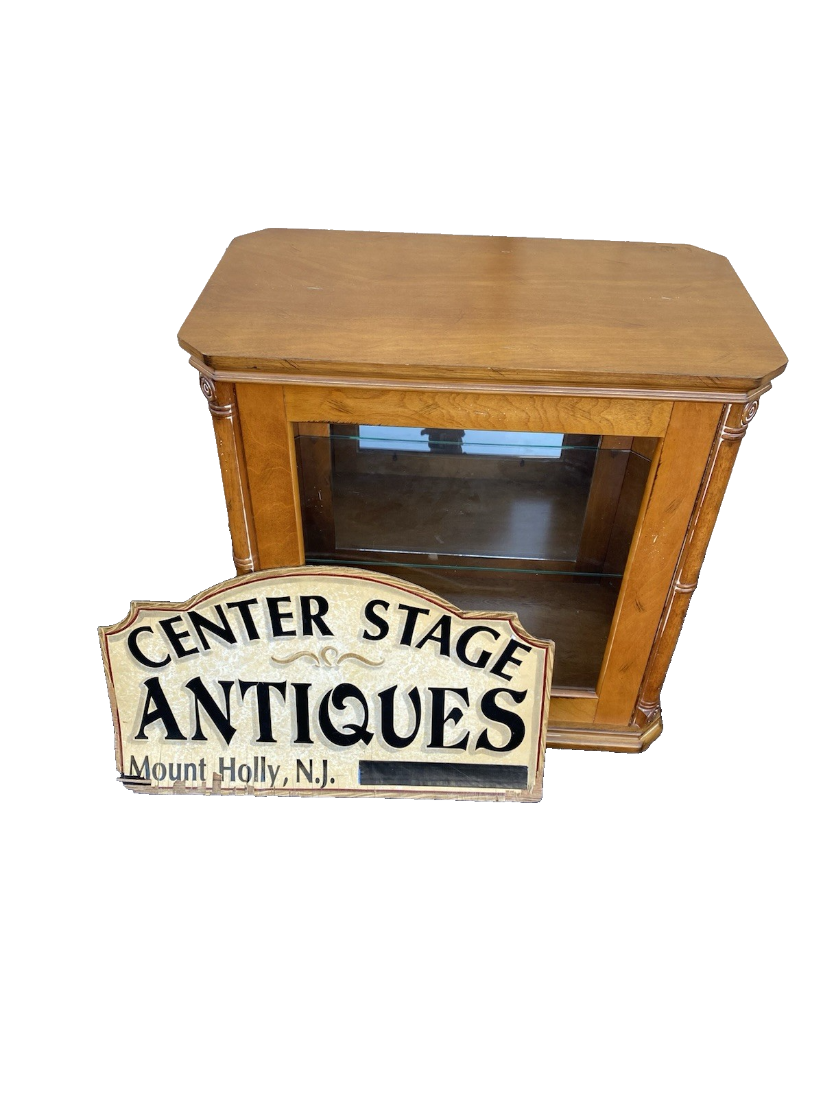 66561   Decorator Curio Cabinet Console Table Stand