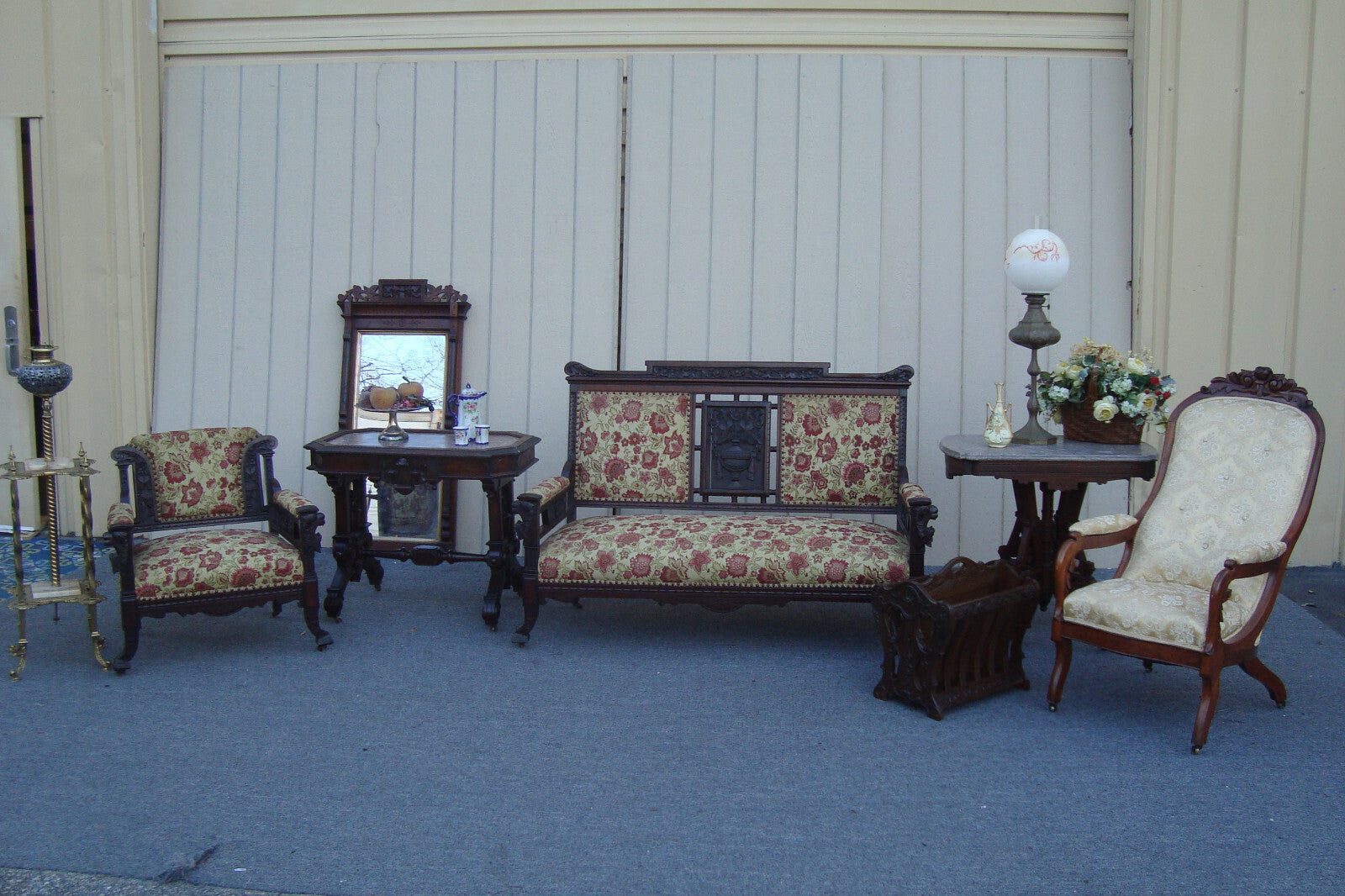 62249 Antique Mahogany Washstand Dresser Chest