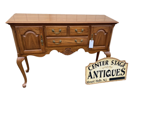 65700 Thomasville Oak Queen Anne Sideboard Server Cabinet