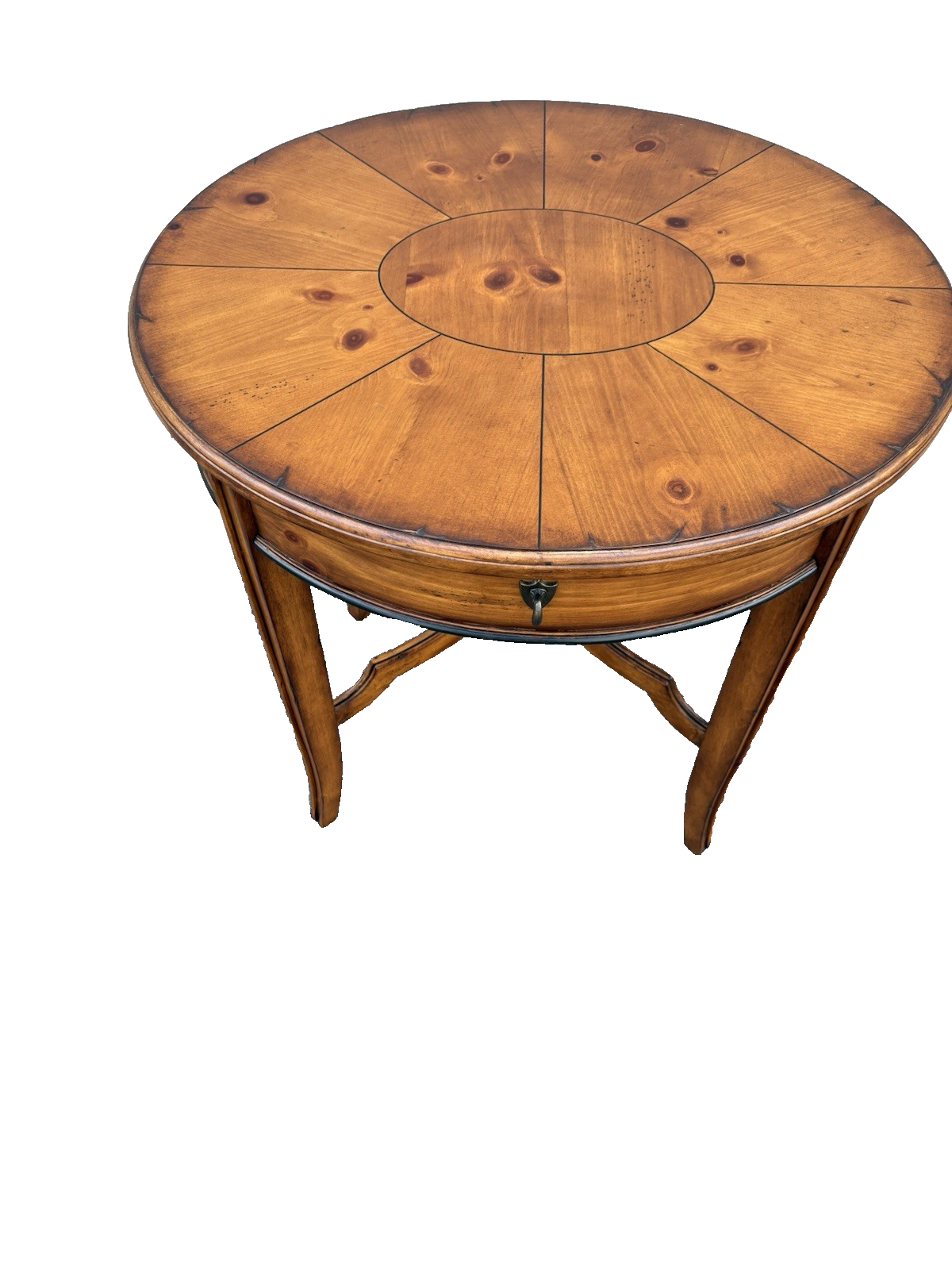 66963 Oval HEKMAN Furniture Lamp Table Stand w/ Drawer