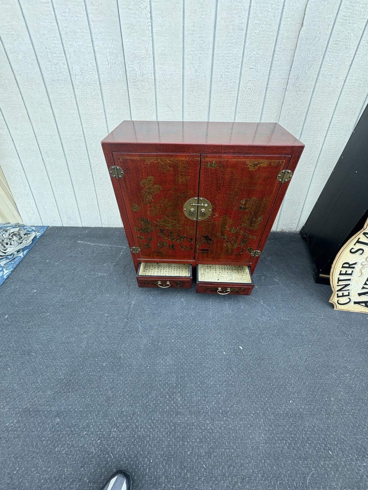 66697   Oriental Storage Cabinet Chest