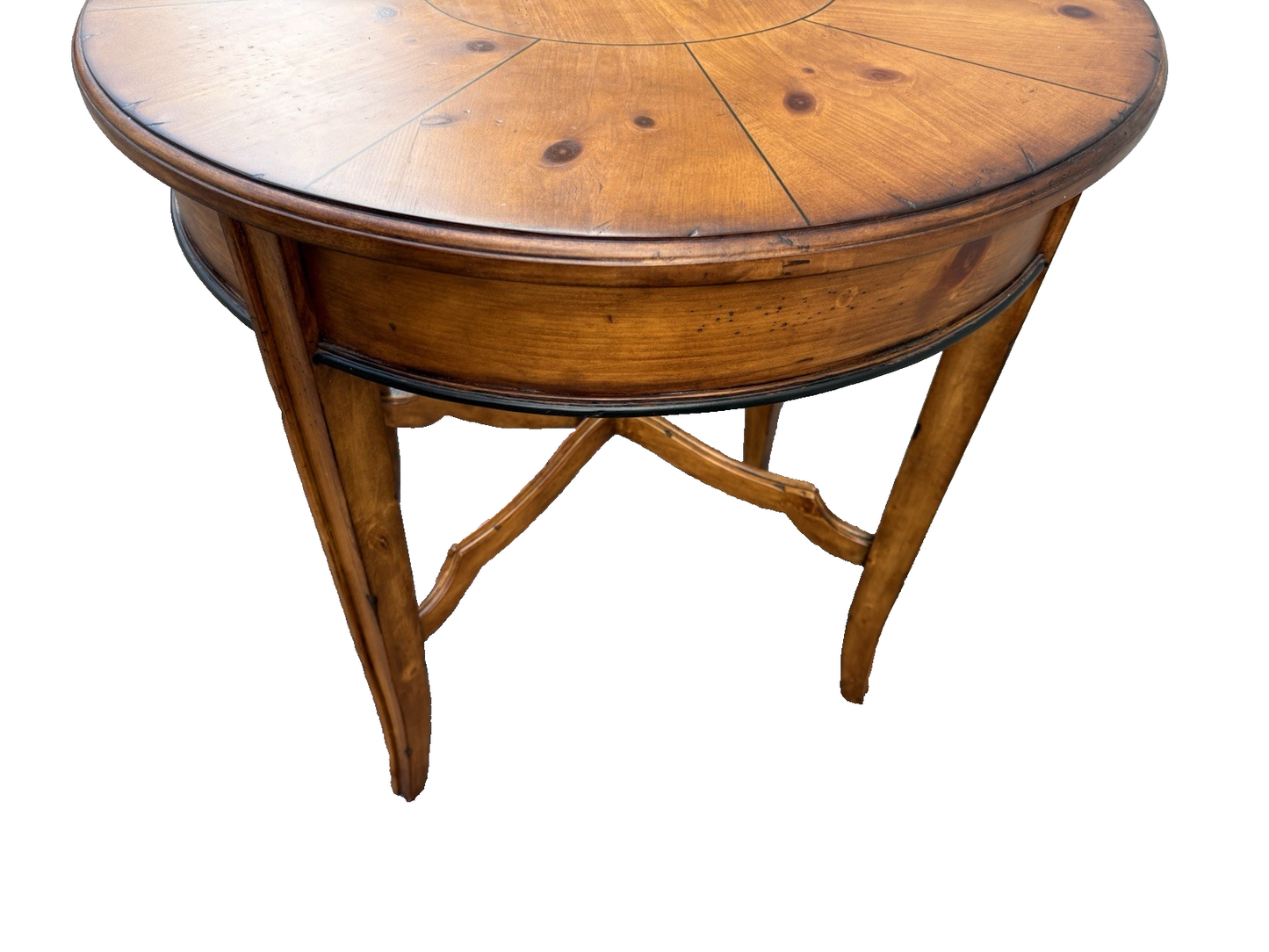 66963 Oval HEKMAN Furniture Lamp Table Stand w/ Drawer