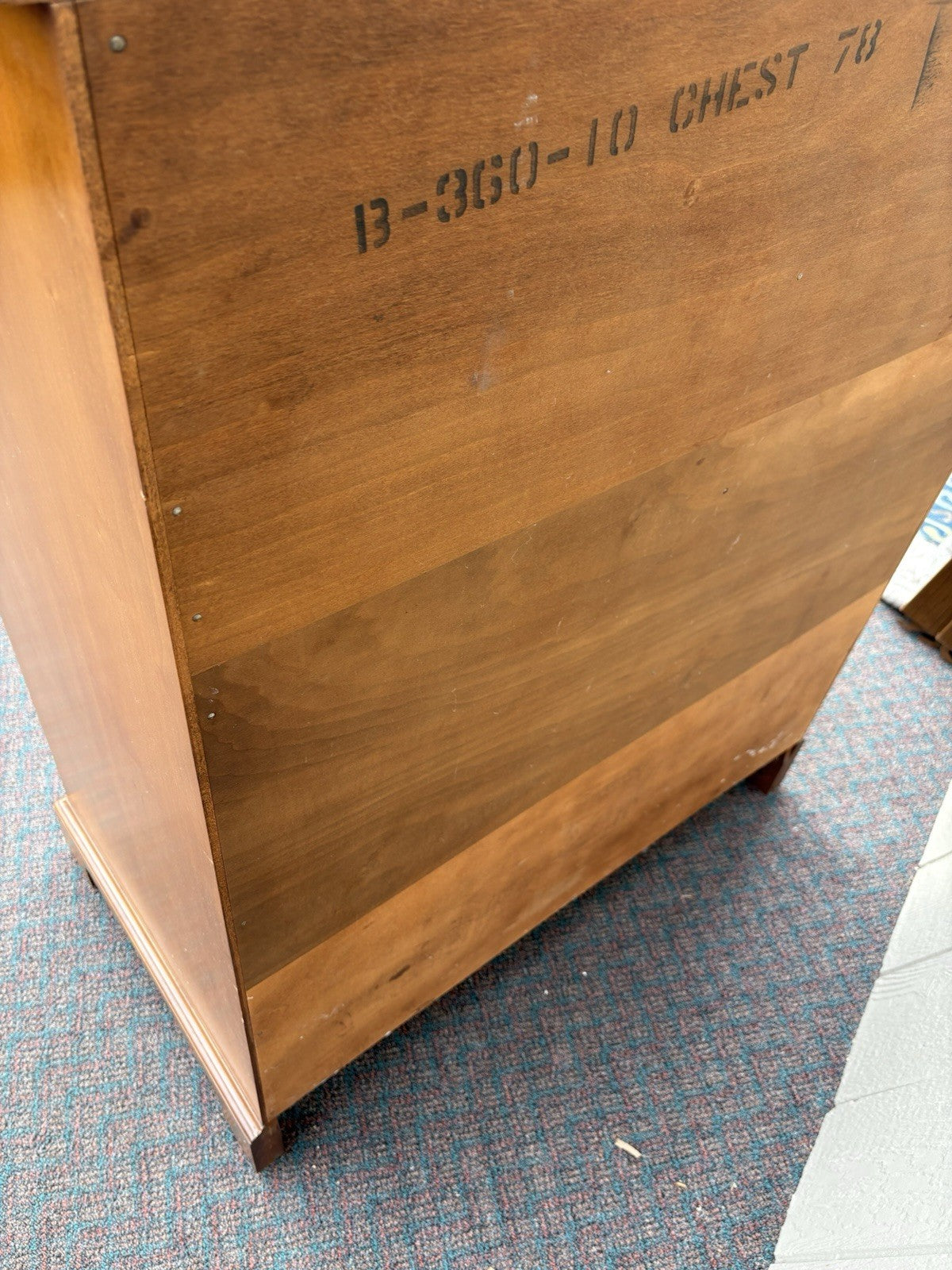 67109 Solid Maple High Chest Dresser