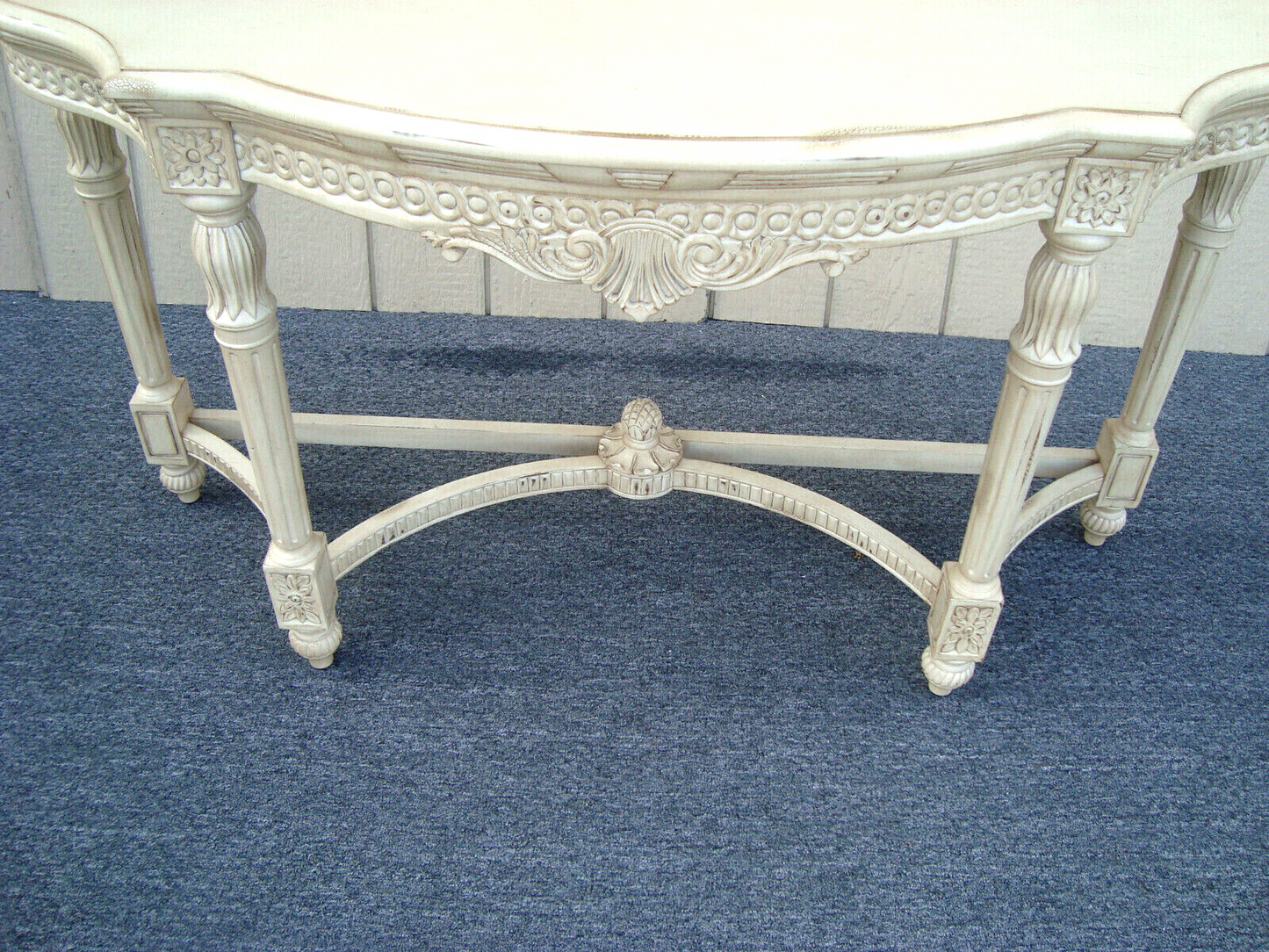 61432 Solid Wood Romantic Shabby Console Hall Table Stand