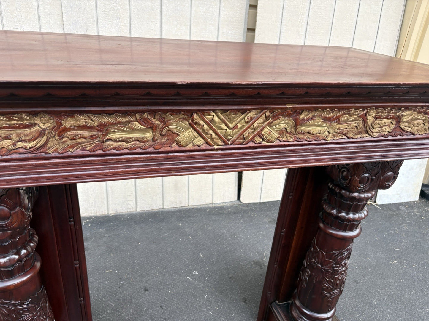 00001 Solid Mahogany Fireplace Mantle