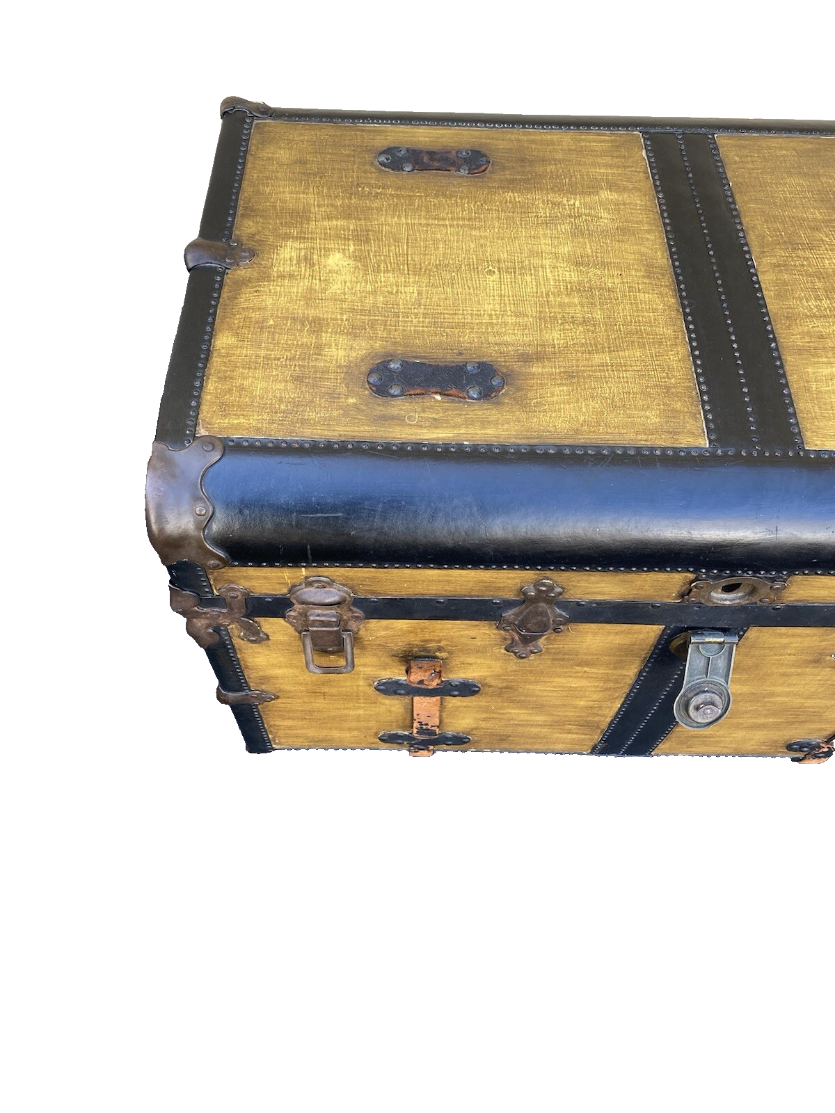 65593 Large Vintage Storage Blanket Hope Chest Trunk