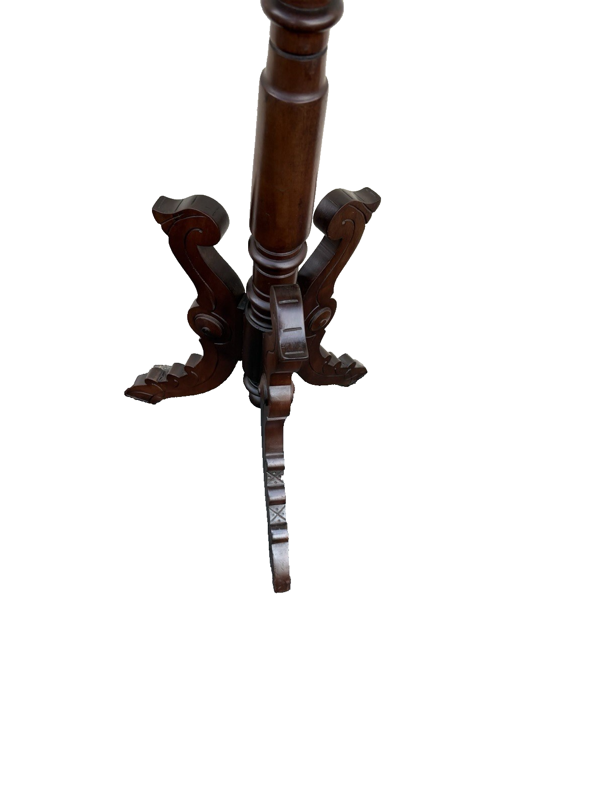 66822 Antique Victorian Marble Top Lamp Table Stand