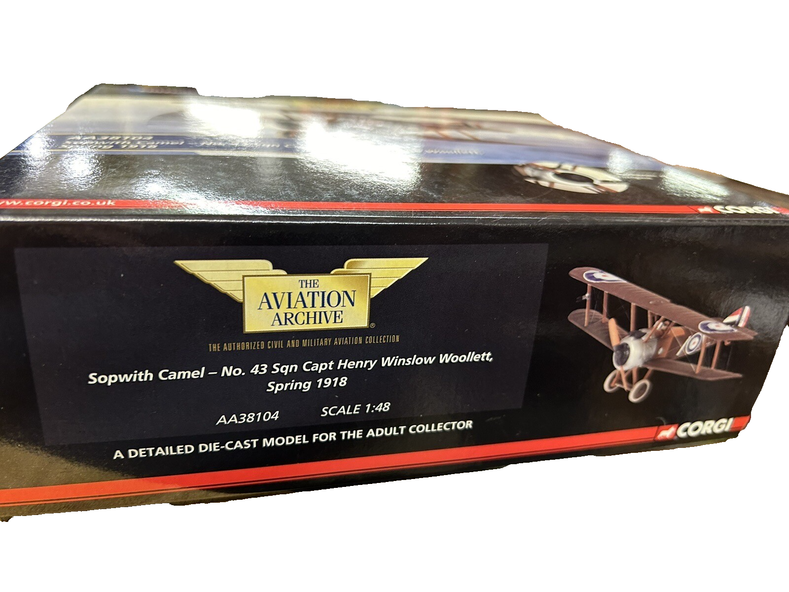 ES79 Corgi  AA38104 Sopwith Camel-No. 43 Sqn Capt Henry Winslow Woollett Ltd Ed