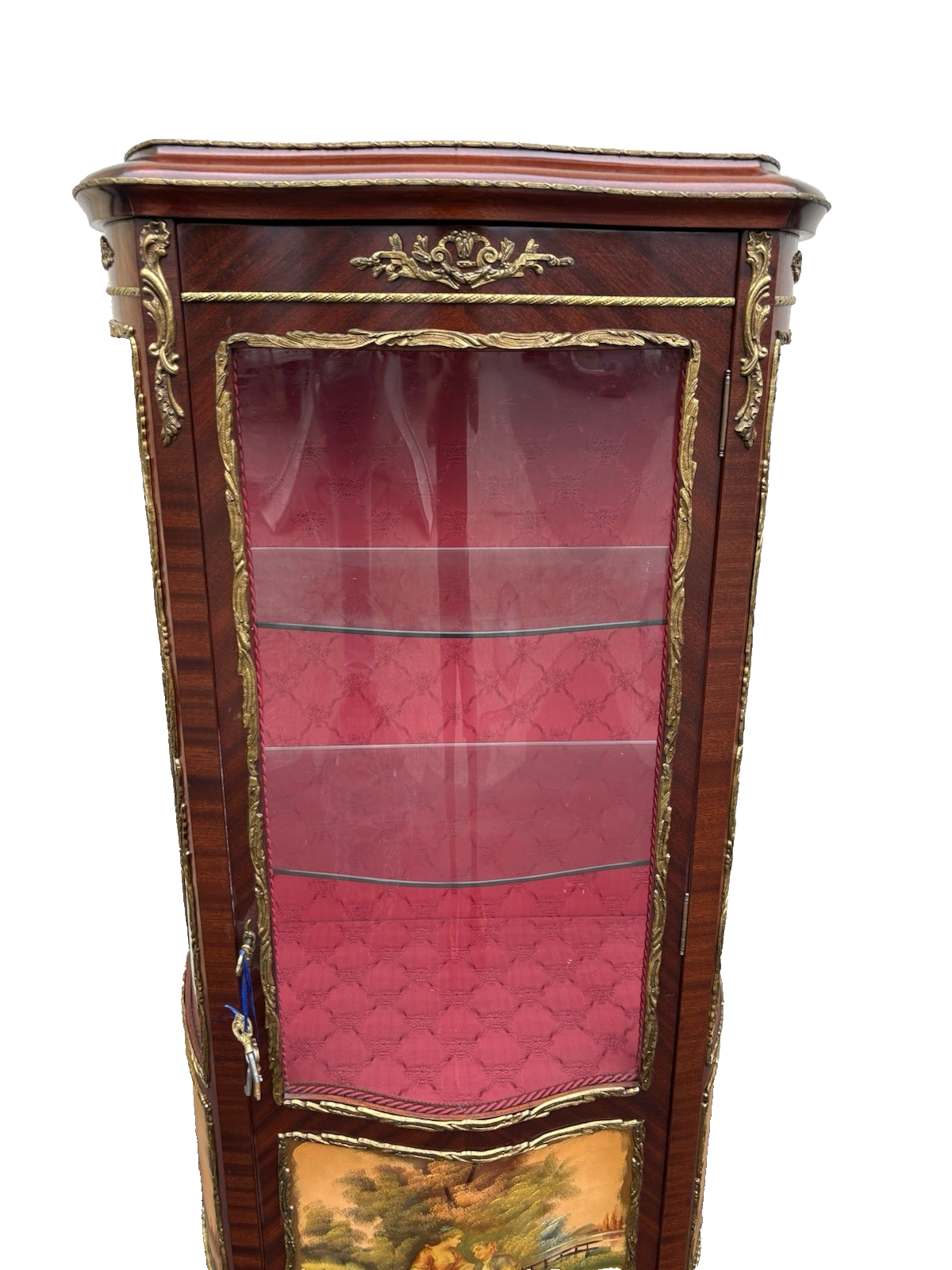 67087 Louis XV Curio China Cabinet with Bronze ormalu