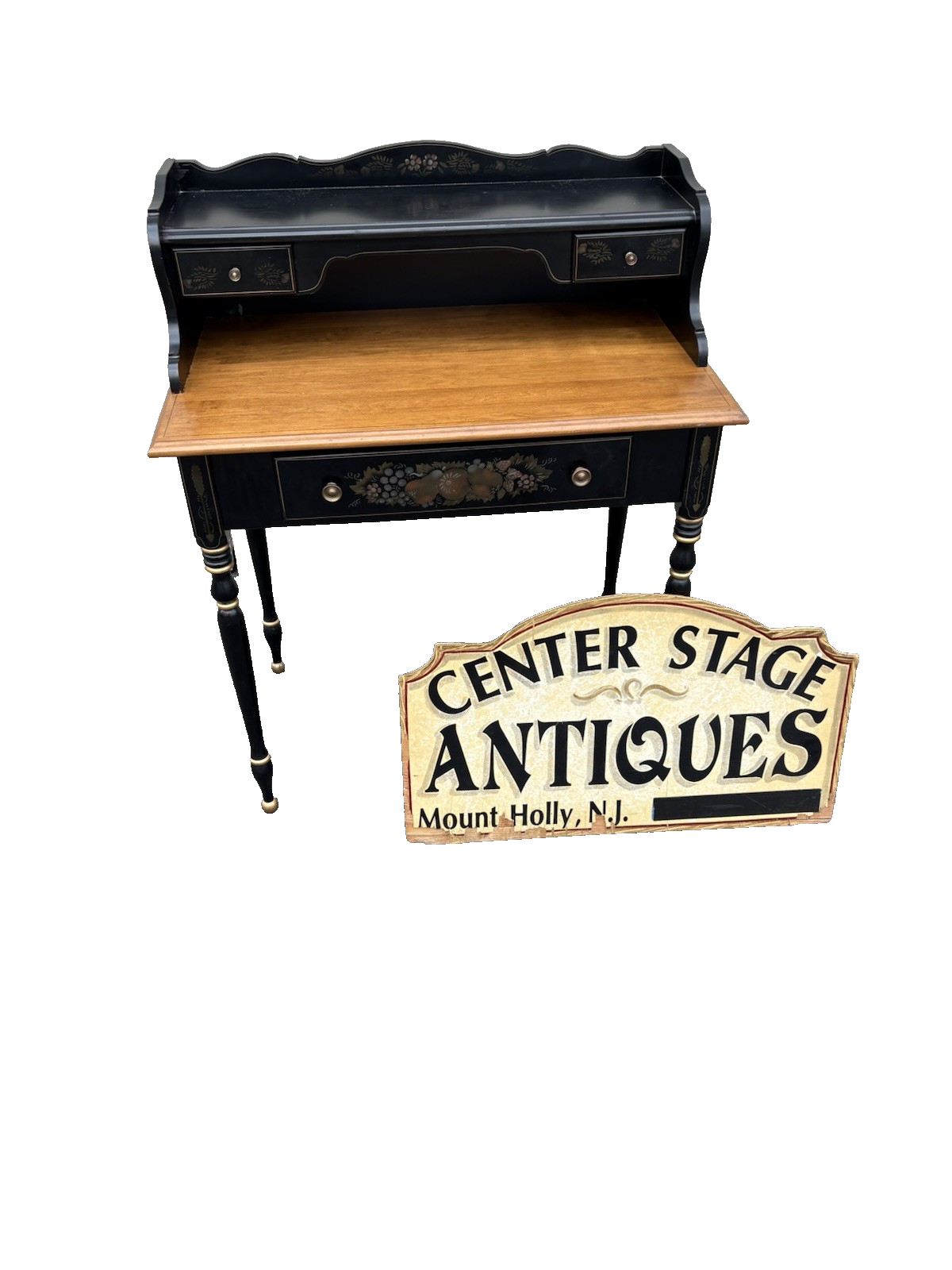 67129 ETHAN ALLEN Office Stenciled Office Desk