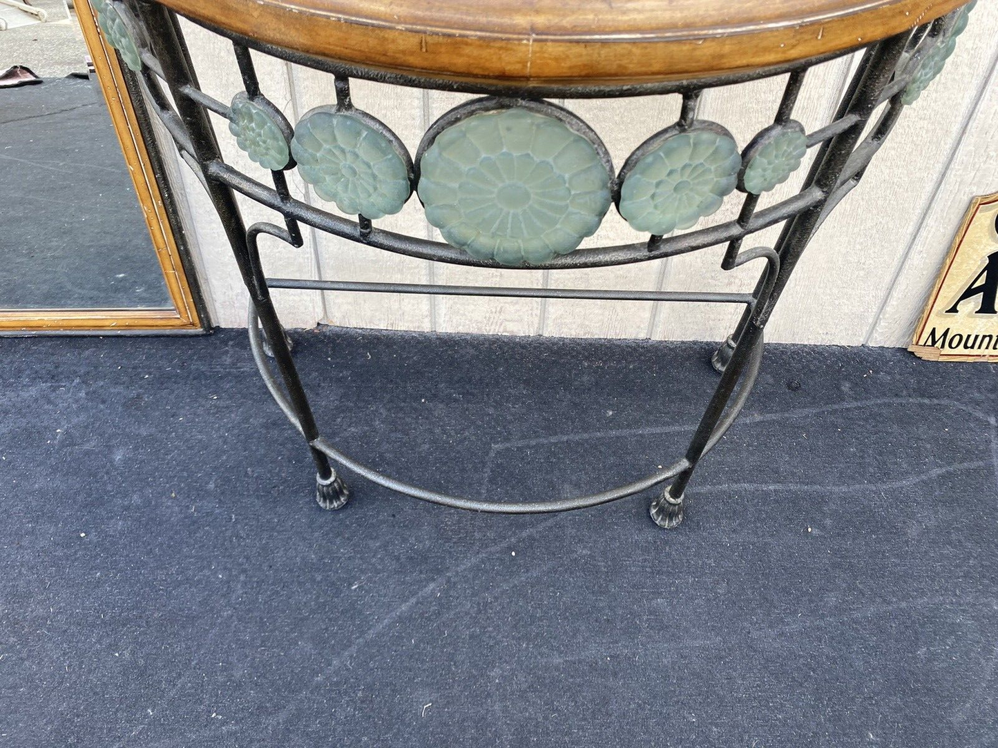 65884 Fancy Decorator Console Table with Mirror