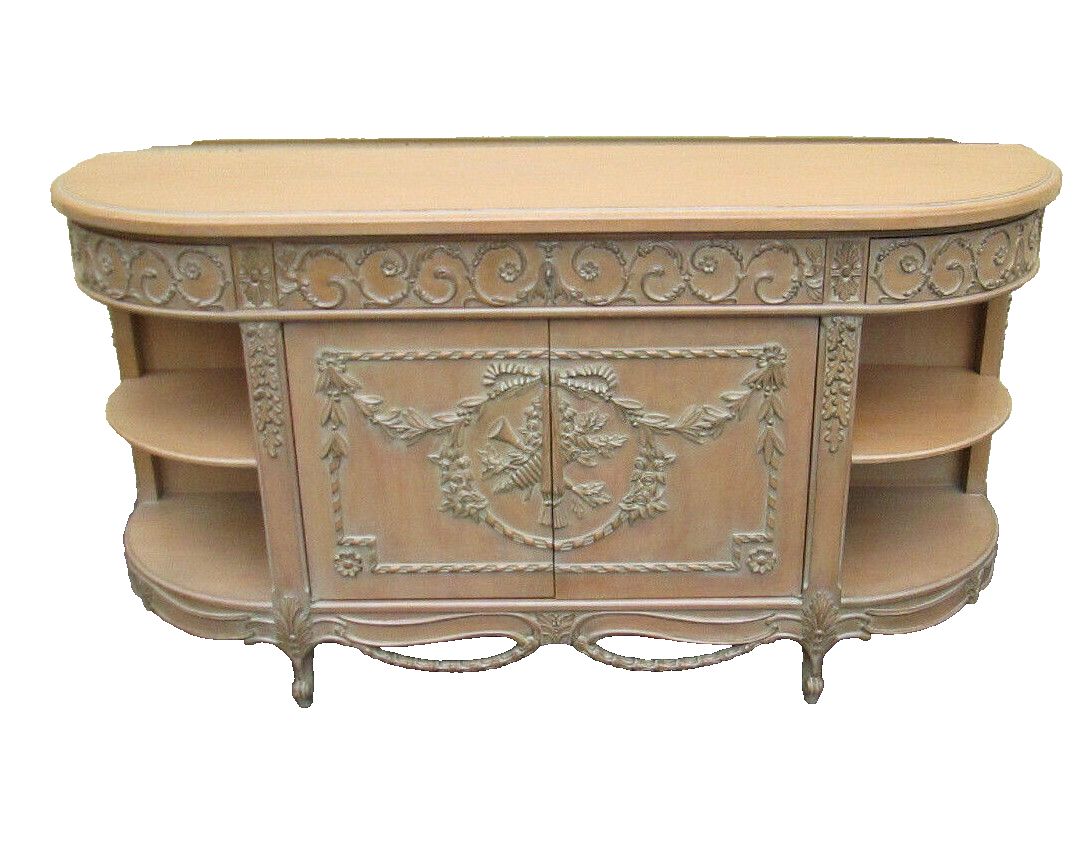 58310  ROSSI BROTHERS CUSTOM CABINET MAKERS PHILADELPHIA CARVED SERVER CABINET