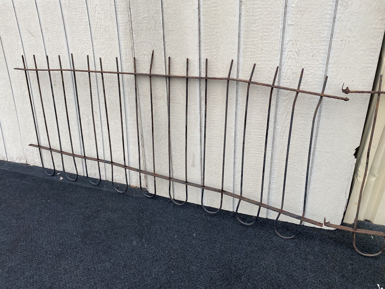 GARDEN 02:  20 feet  x 36" High  Victorian Wrought Iron Fencing Fence 3 sections