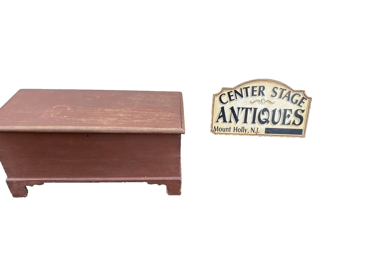 65284 Antique Tool Box Storage Chest Blanket Chest