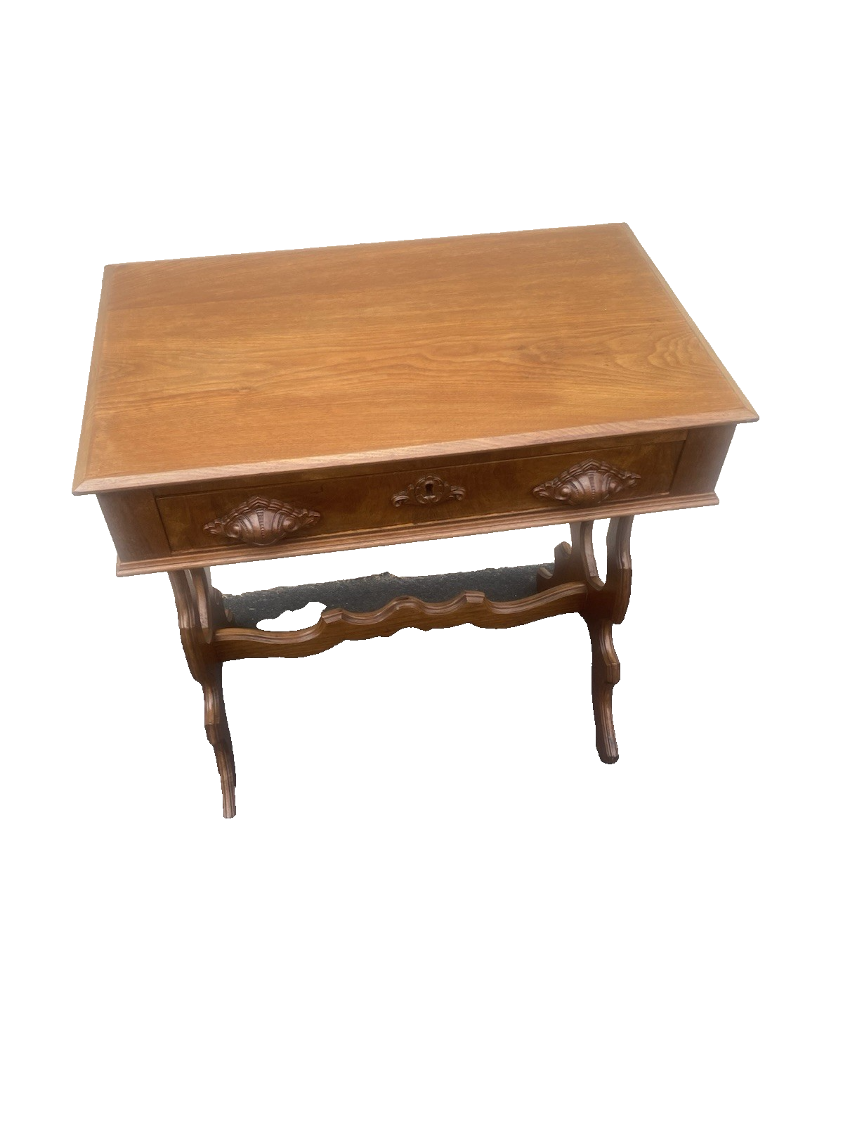 66588 Antique Walnut Victorian Lamp Table Stand