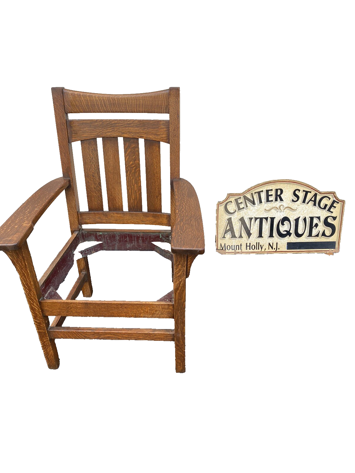 66188  Antique Mission Arts and Crafts Stickley ?? Arm Chair