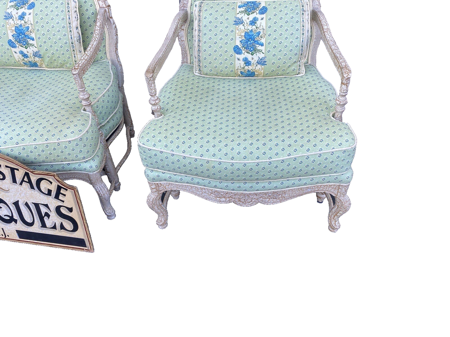 65139 Pair QUALITY Hand Made ROBB STUCKY Decorator Armchair Chair s