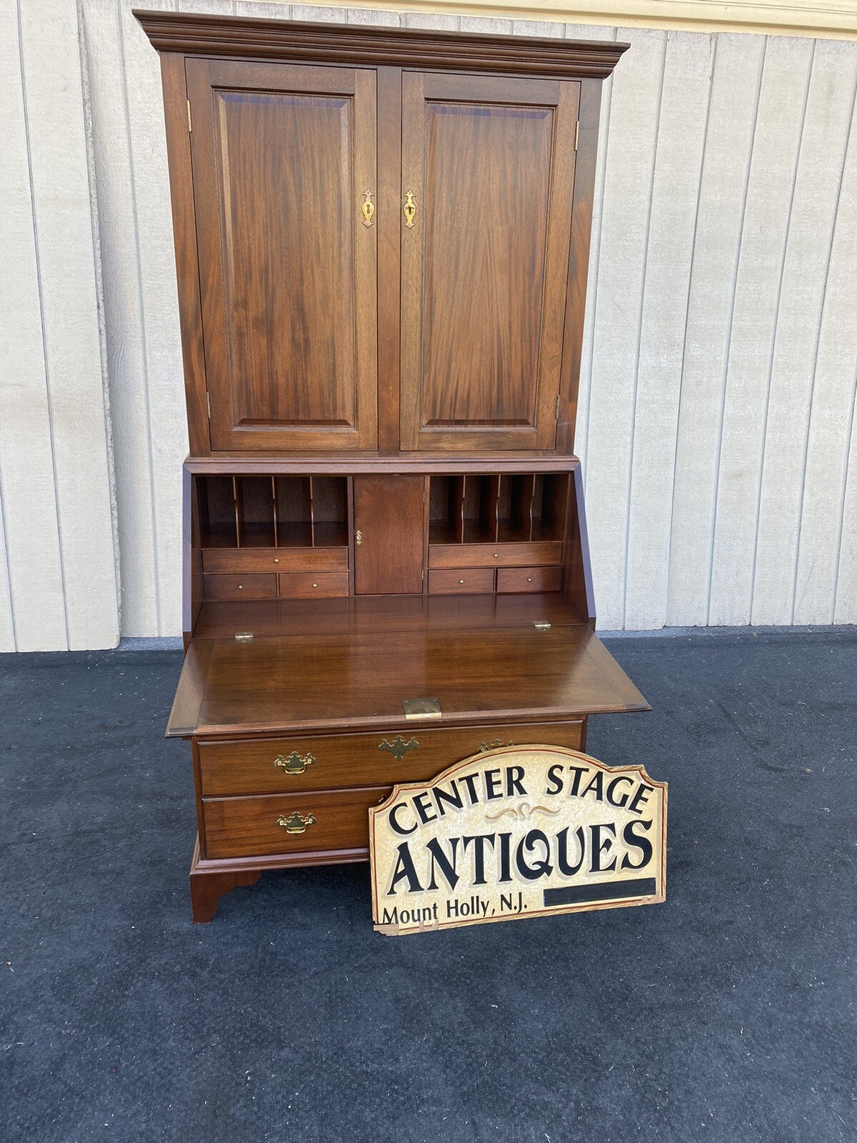 66608   Custom Hand Made Secretary Desk JOSEPH HOFF 1982