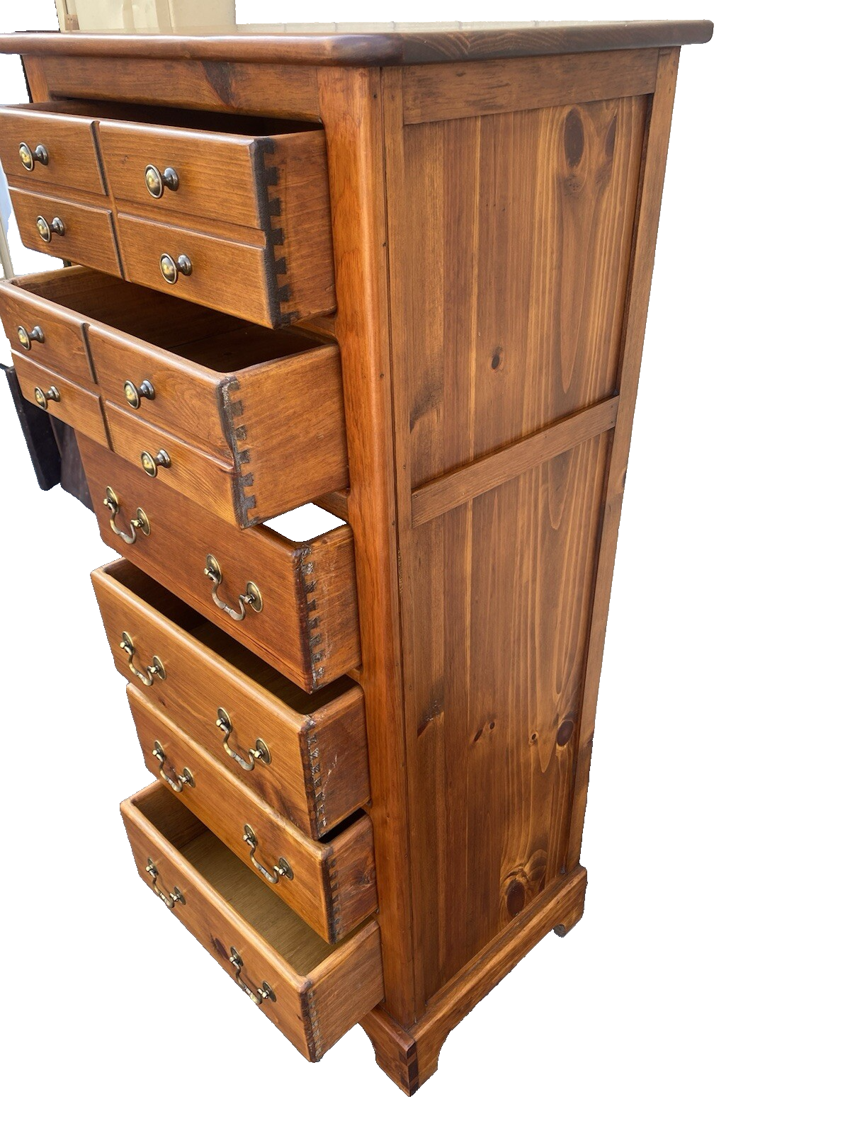 65846 Pine Lingerie High Chest Dresser