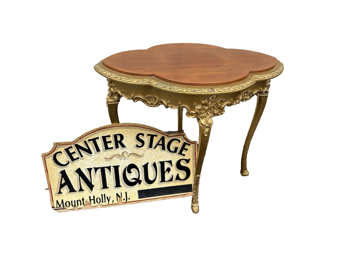 66820   Antique Mahogany Hand Carved Lamp Table Stand