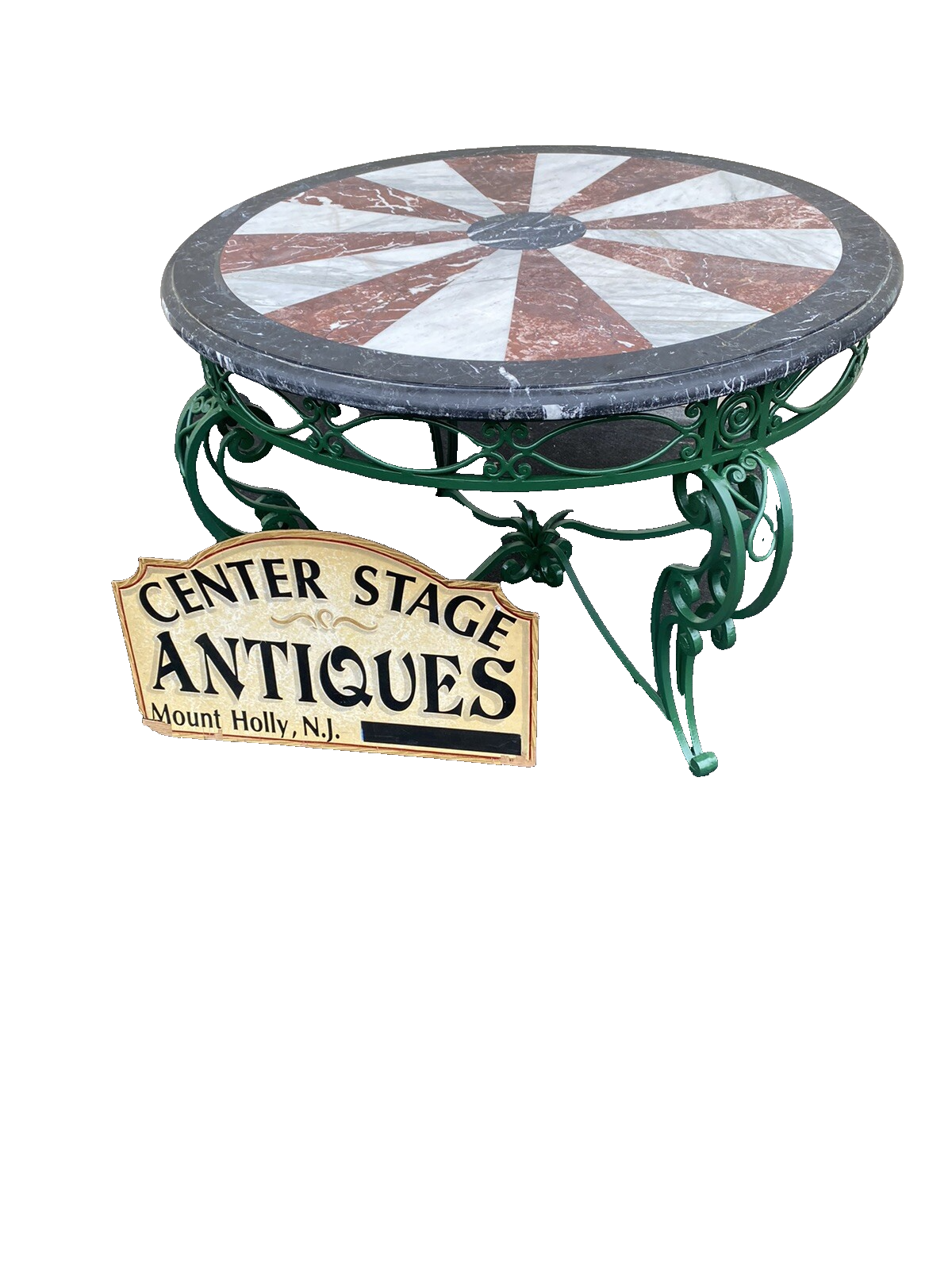 65987   Super Quality Round Marble Top Dining / Foyer  Table