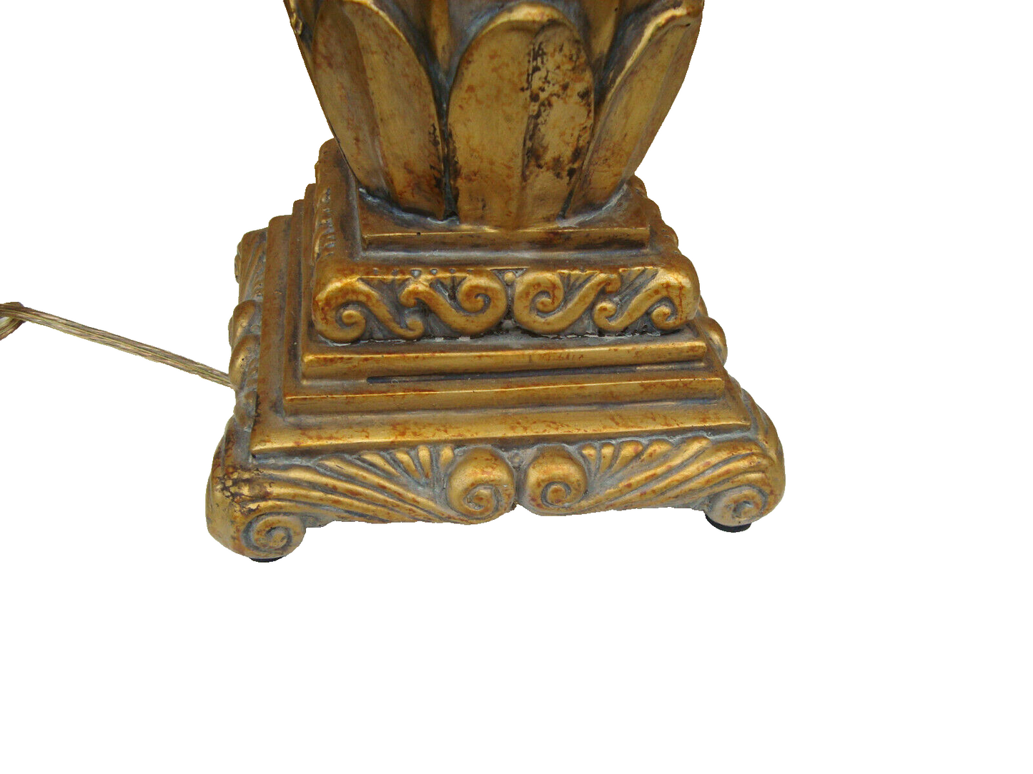 58062 PAIR OF PINEAPPLE TABLE LAMPS WITH PRISM  SHADES