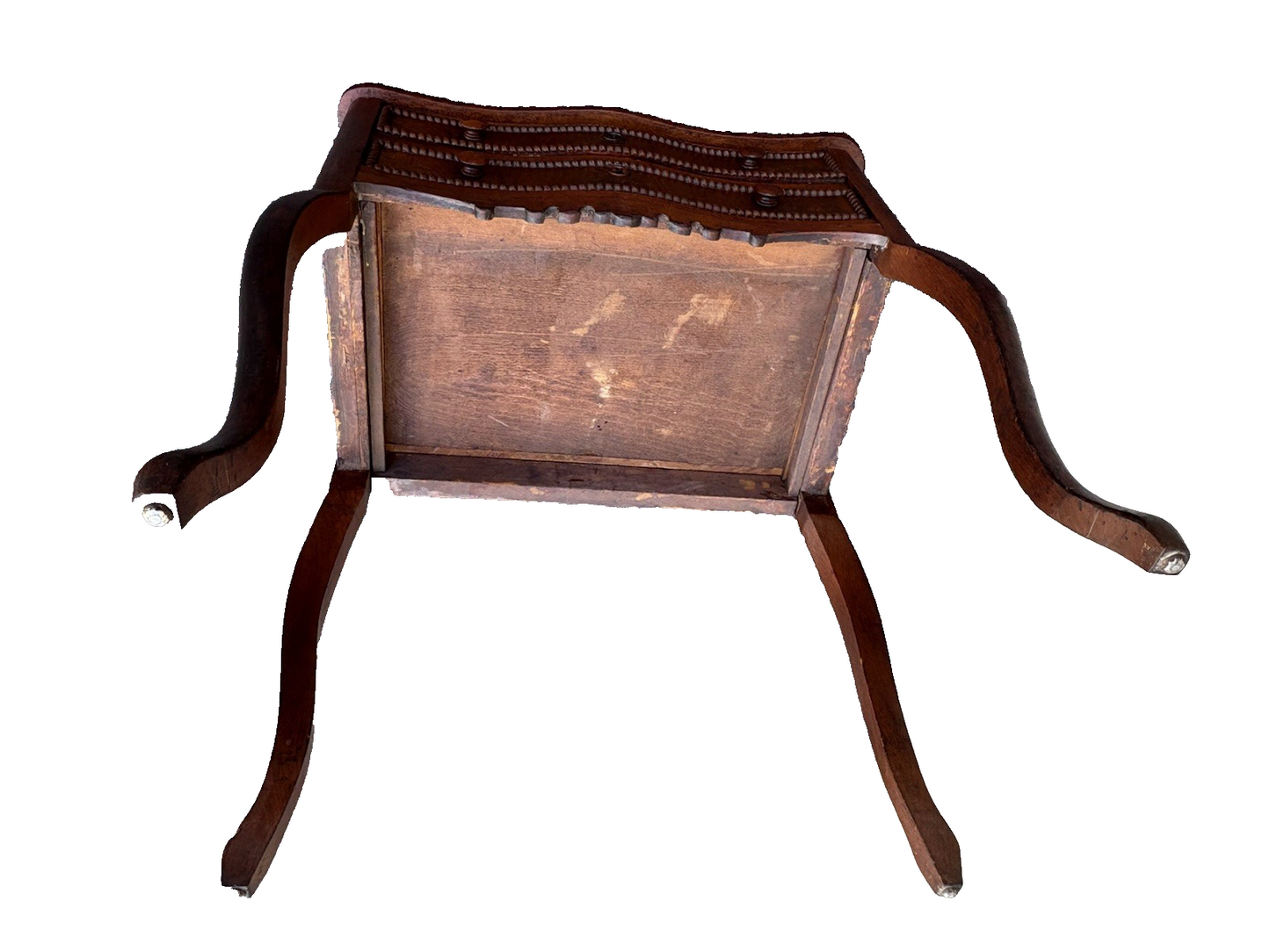 66964 Antique Empire Mahogany Nightstand End Table Stand