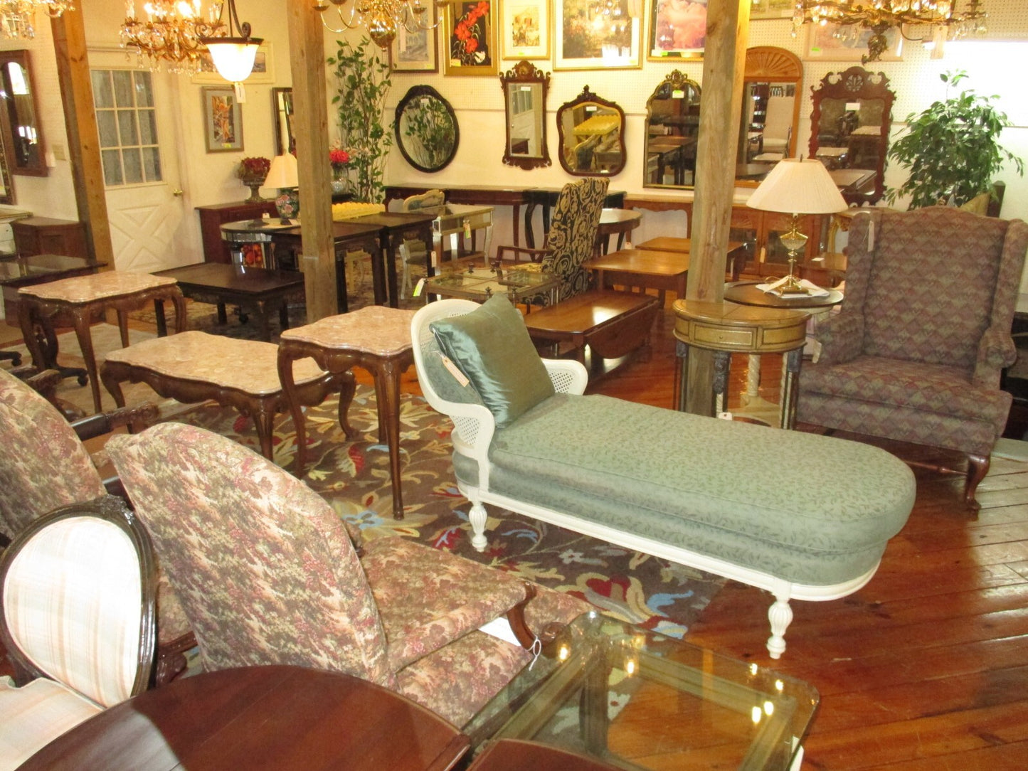 62616 Neoclassical Inlaid and Bronze Lamp Table Stand