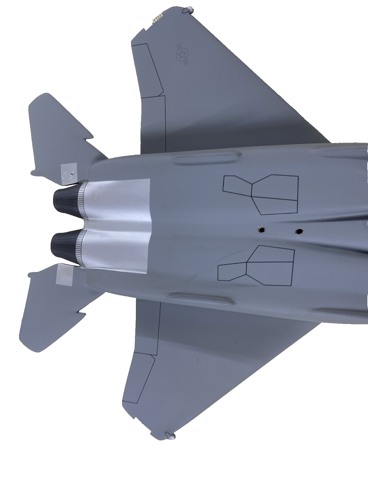 ES 215:    F 15 Jet Signed  CHUCK YEAGER  on Stand Airplane Plane  Danbury Mint