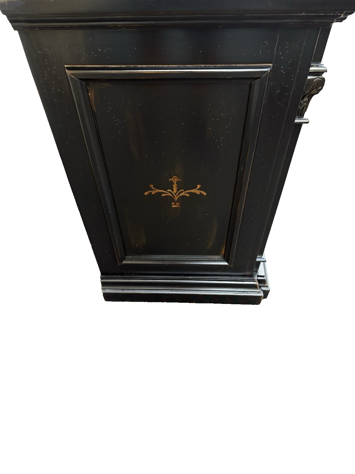 66991 Decorator Stenciled Storage Cabinet Sideboard Buffet Liquor Cabinet