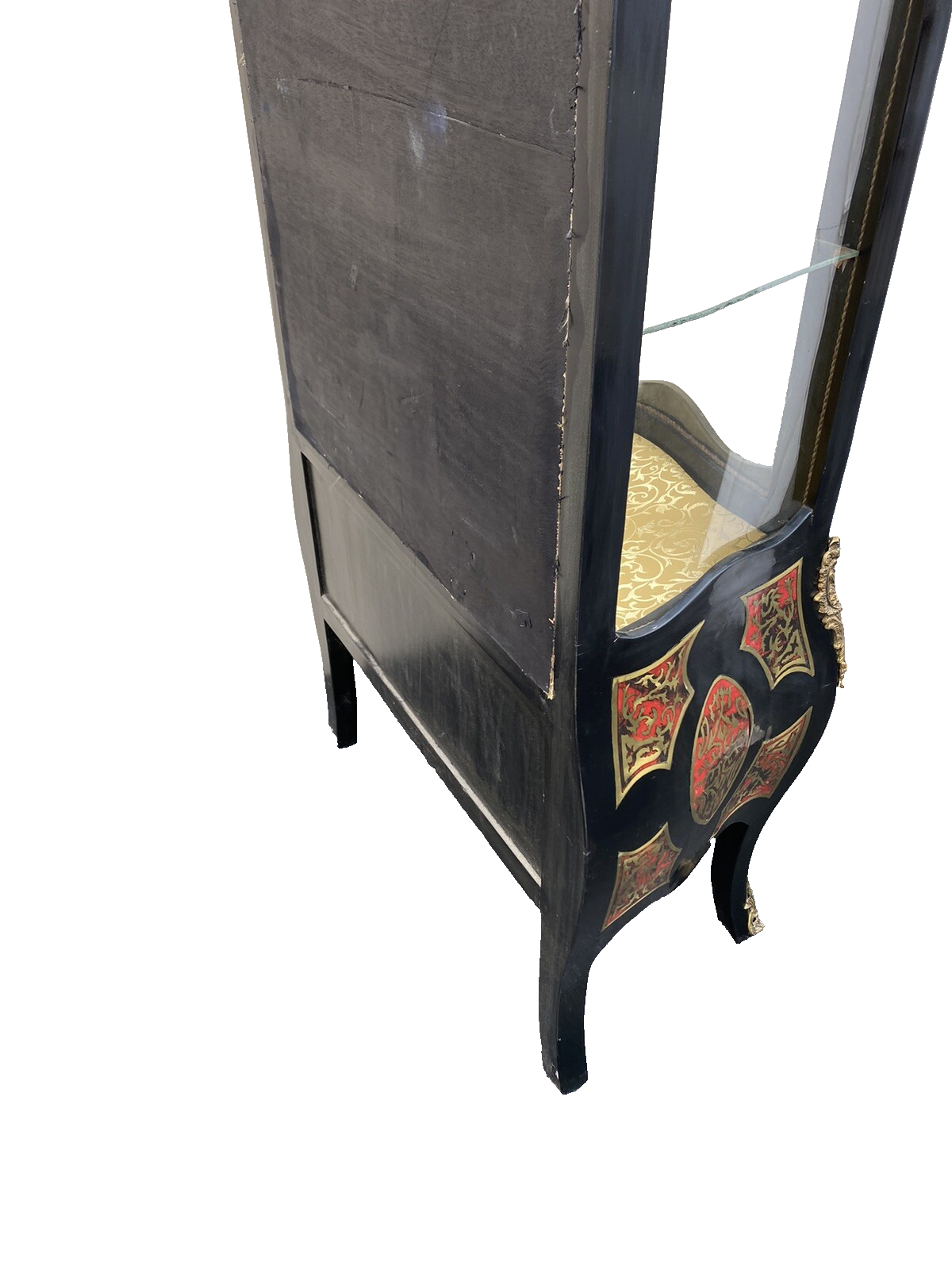 65346 Louis XV Glass Decorator Curio China Cabinet