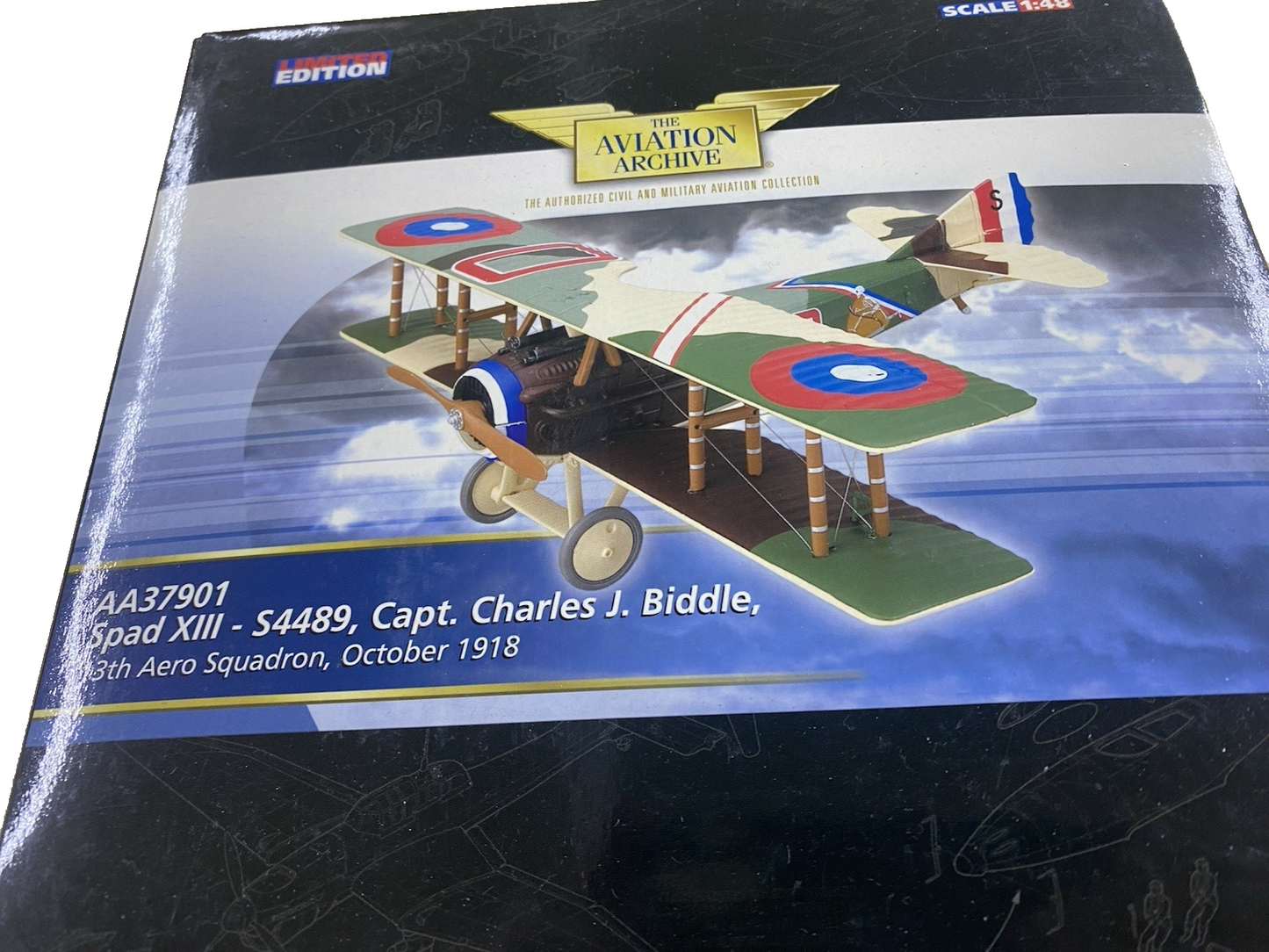 ES 243 Corgi Aviation AA37901 SPAD XIII - S4489 Airplane Plane