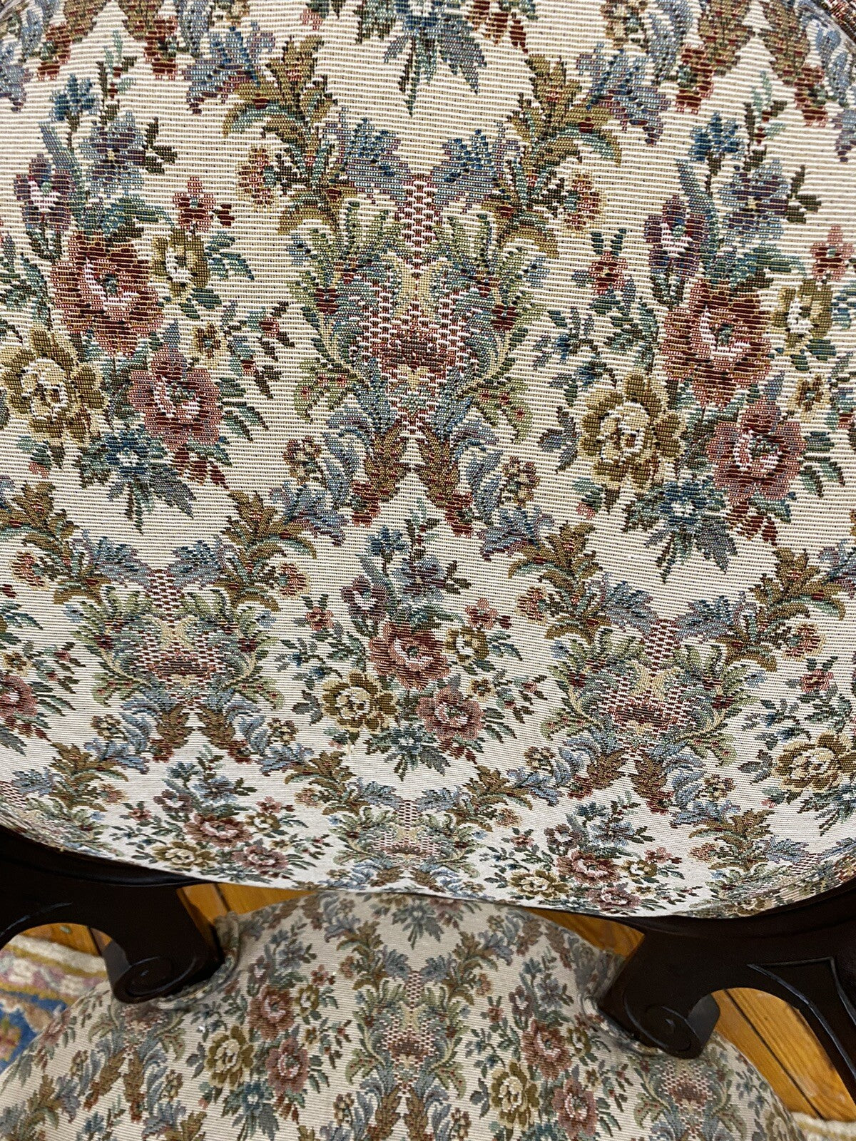 65317 Antique Walnut  Victorian Armchair Chair