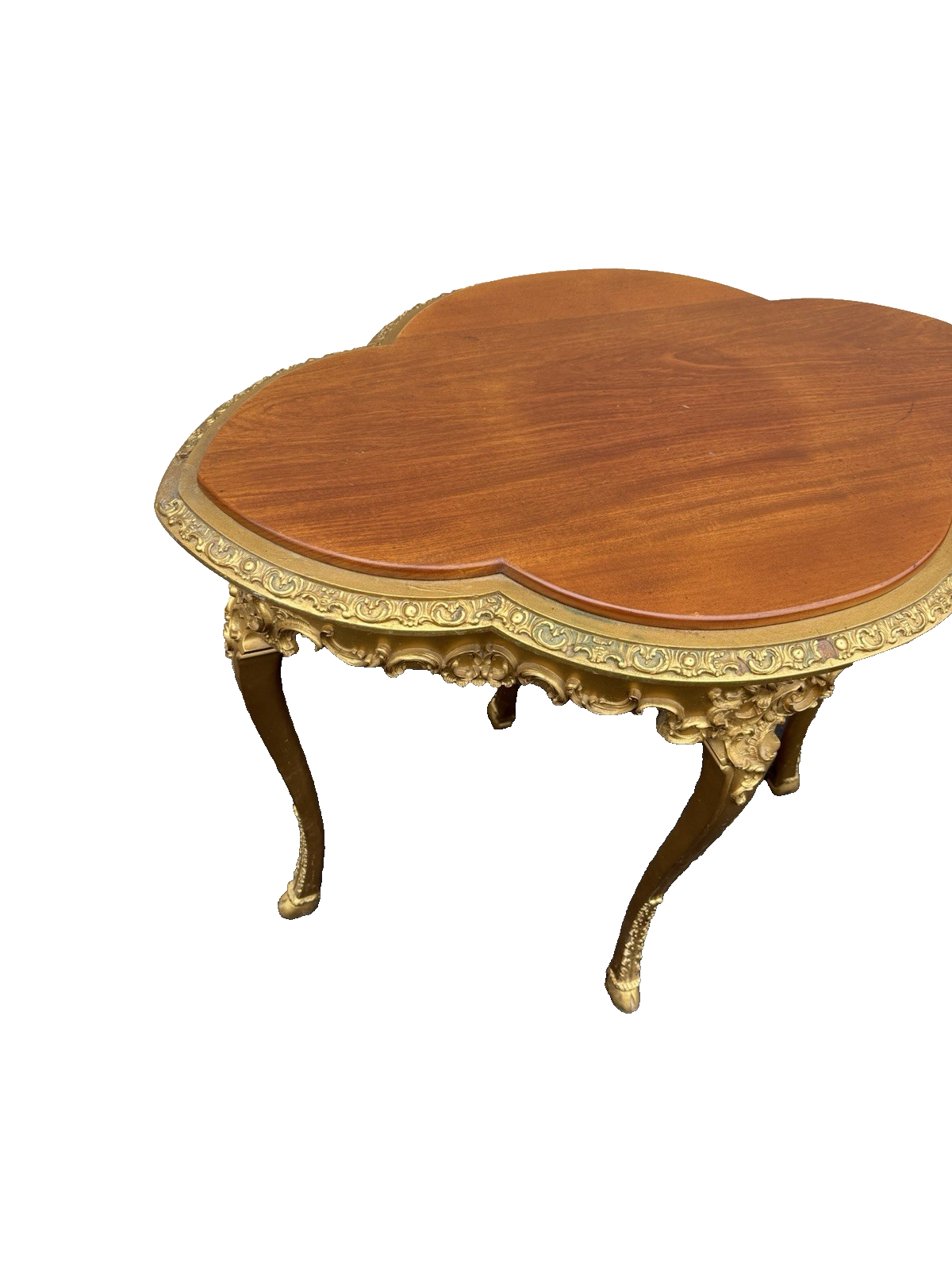 66820   Antique Mahogany Hand Carved Lamp Table Stand