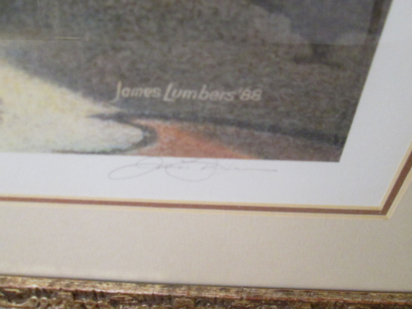 56799  JAMES LUMBERS "DOUBLE TROUBLE" Framed Pencil Signed #'d Print