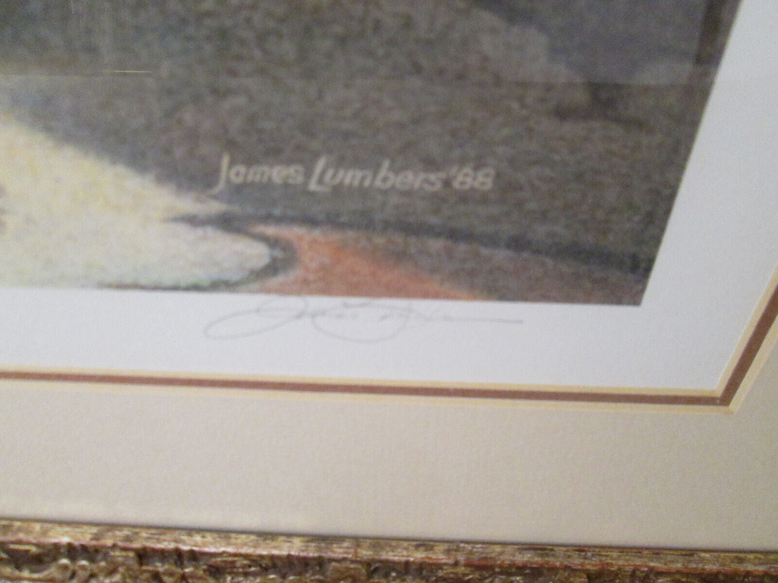 56799  JAMES LUMBERS "DOUBLE TROUBLE" Framed Pencil Signed #'d Print